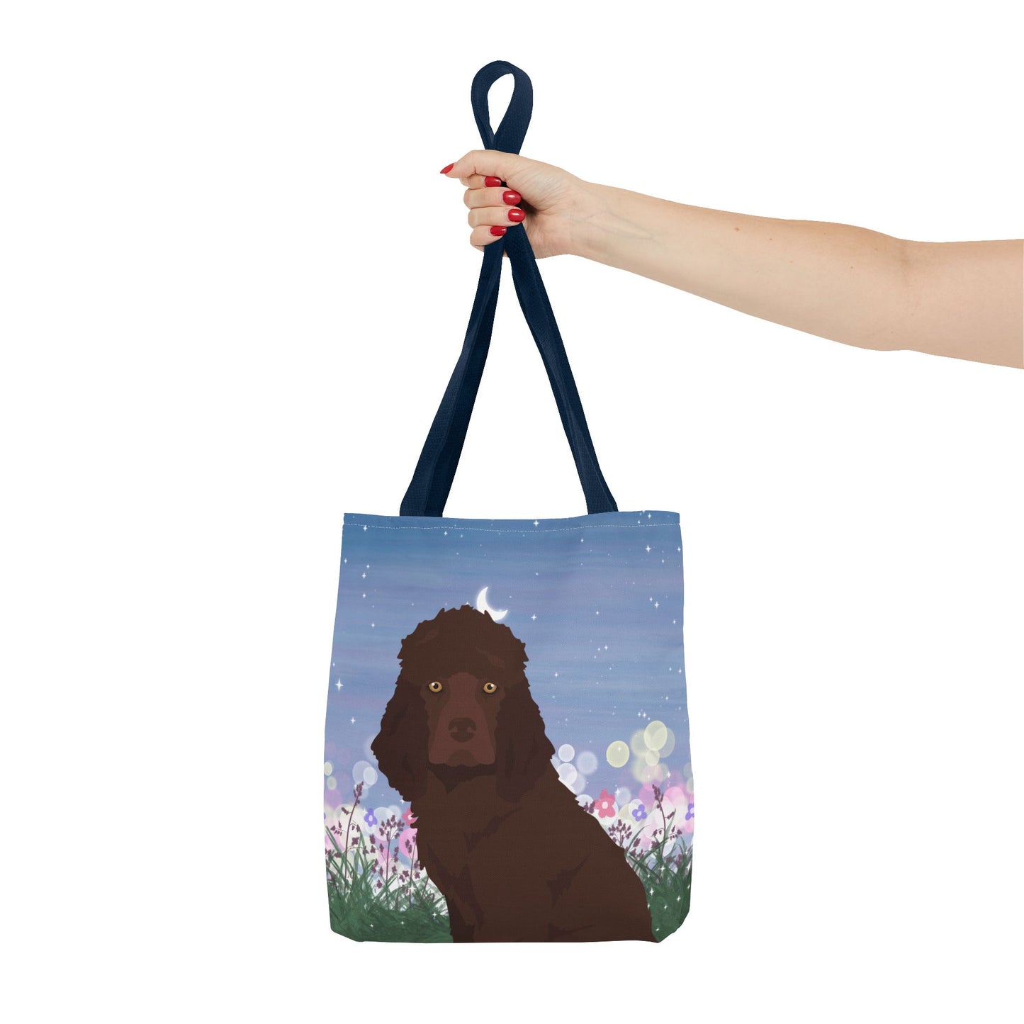 Irish Water Spaniel Dog Tote Bag 13x13