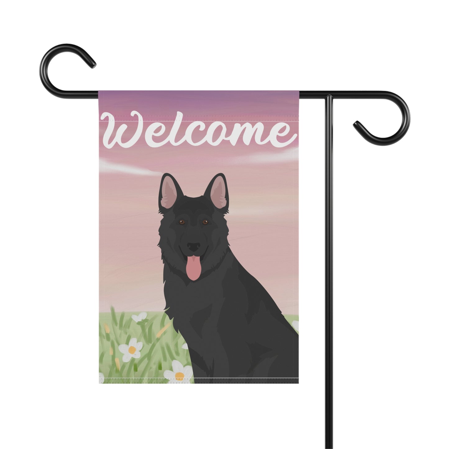 German Shepherd Dog Welcome Garden Flag