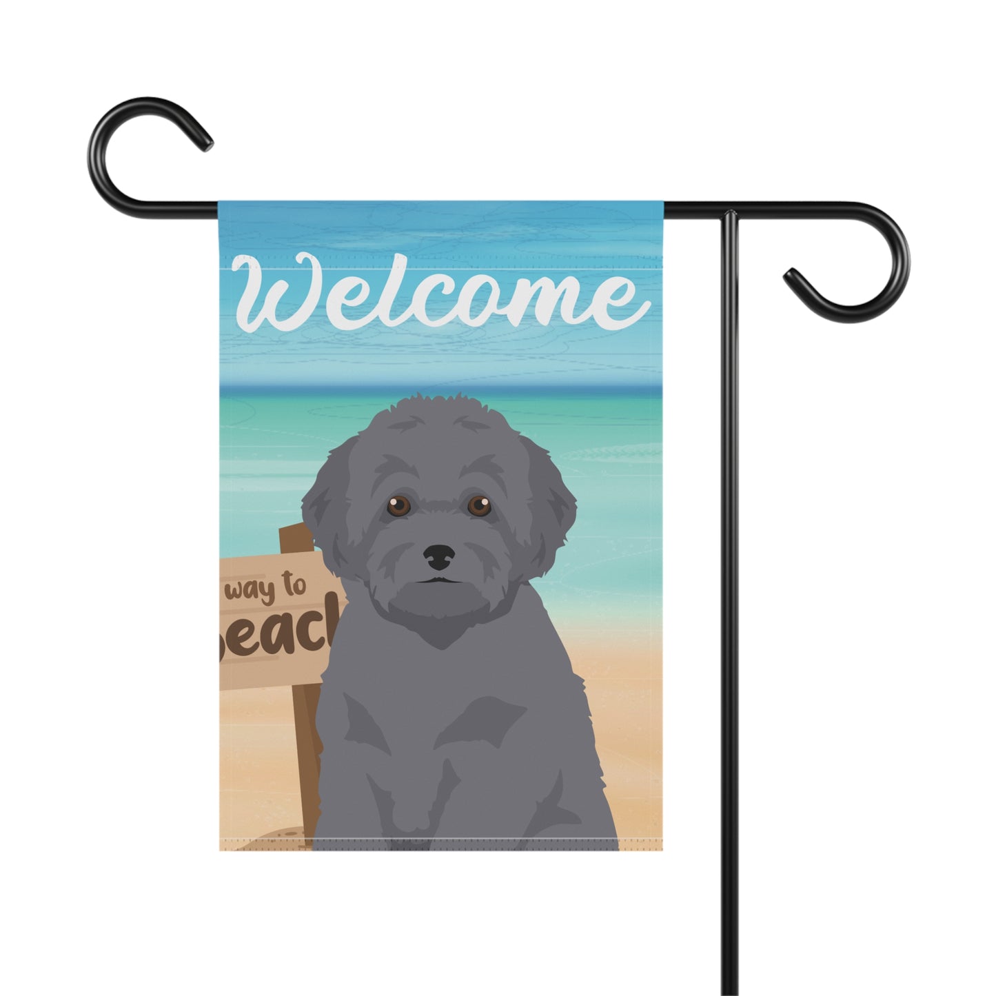 Toy Poodle Dog Garden Flag