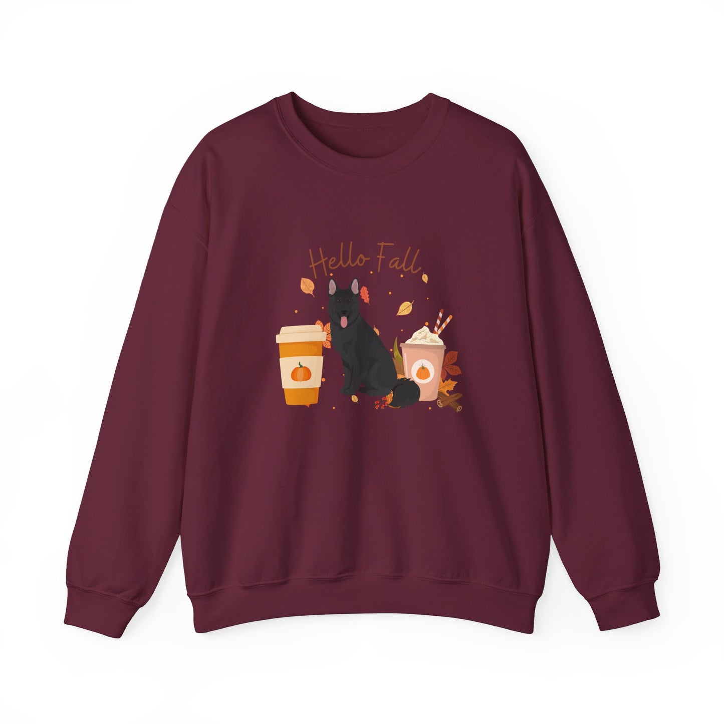 German Shepherd Dog Fall Halloween Unisex Heavy Blend Crewneck Sweatshirt