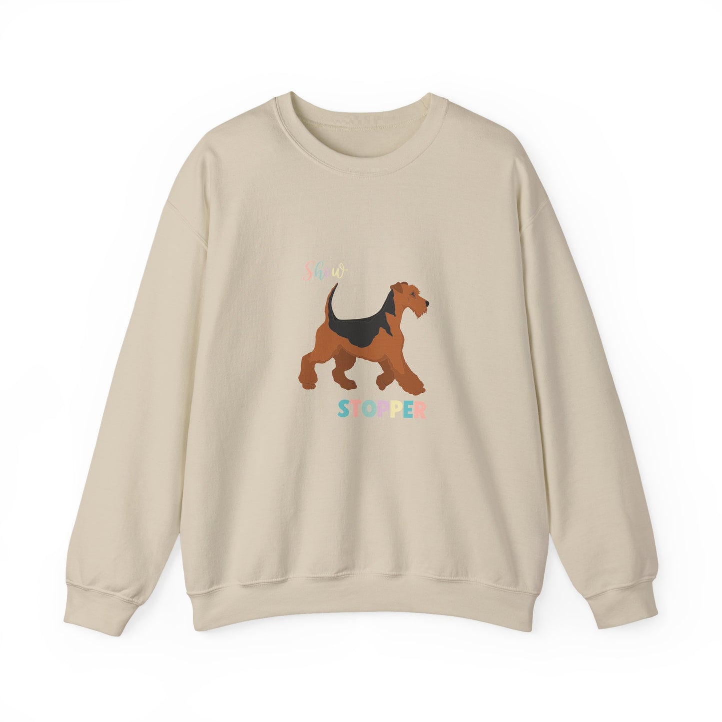 Airdale Terrier Dog Unisex Heavy Blend Crewneck Sweatshirt