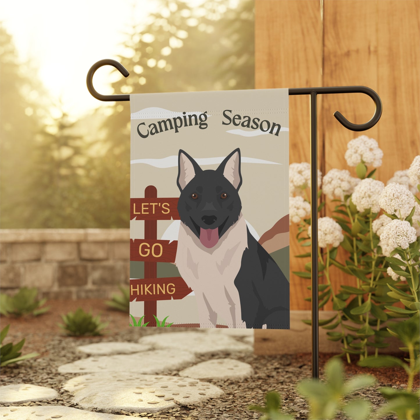 Russo European Laika Dog Camping Garden Flag