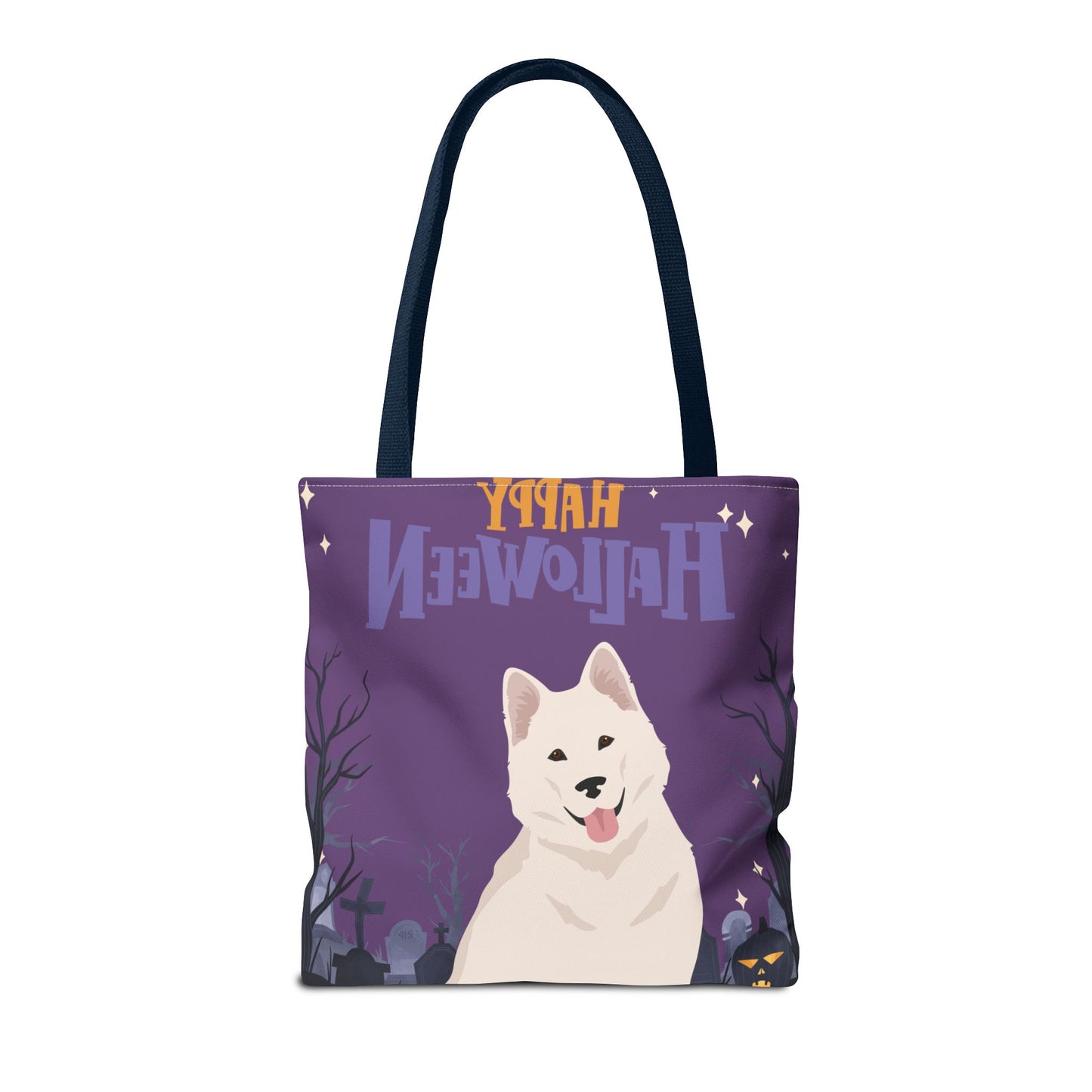 Alaskan Malamute Dog Happy Halloween Tote Bag 16x16