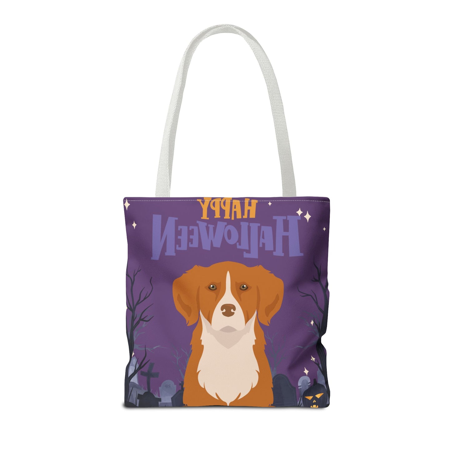 Nova Scotia Duck Tolling Retriever Dog Happy Halloween Tote Bag 16x16