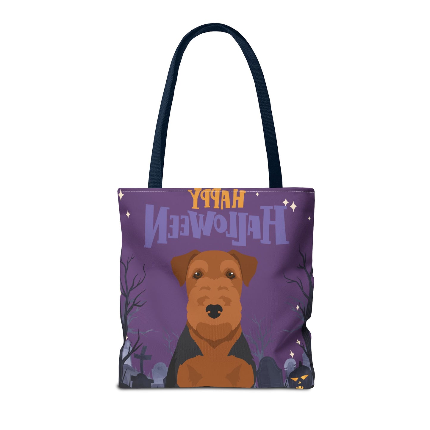 Welsh Terrier Dog Happy Halloween Tote Bag 16x16