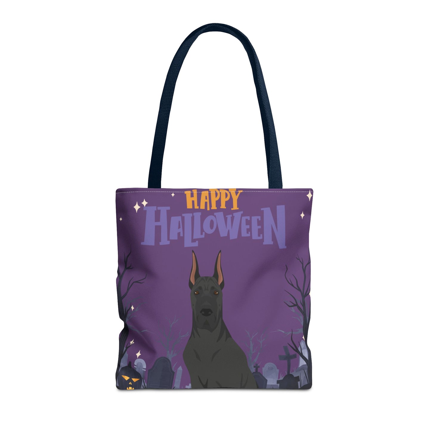 Great Dane Dog Happy Halloween Tote Bag 16x16