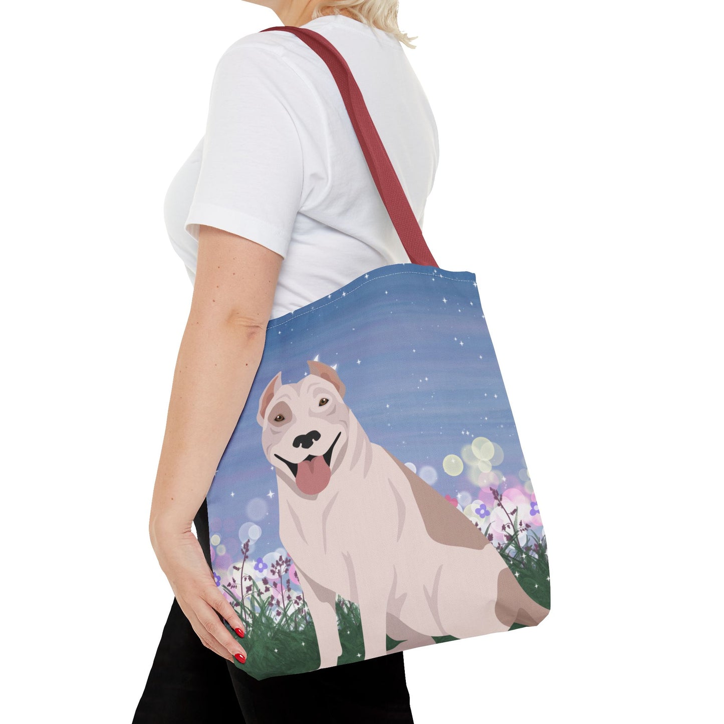 Pit Bull Dog Tote Bag 16x16
