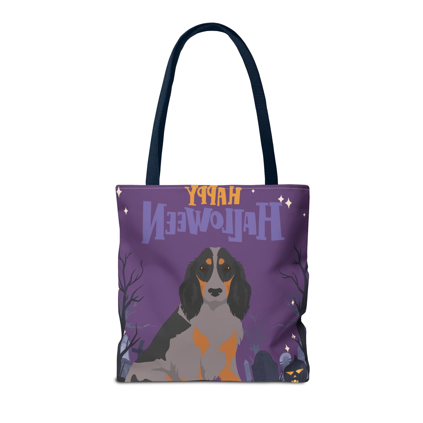 Picardy Spaniel Dog Happy Halloween Tote Bag 16x16