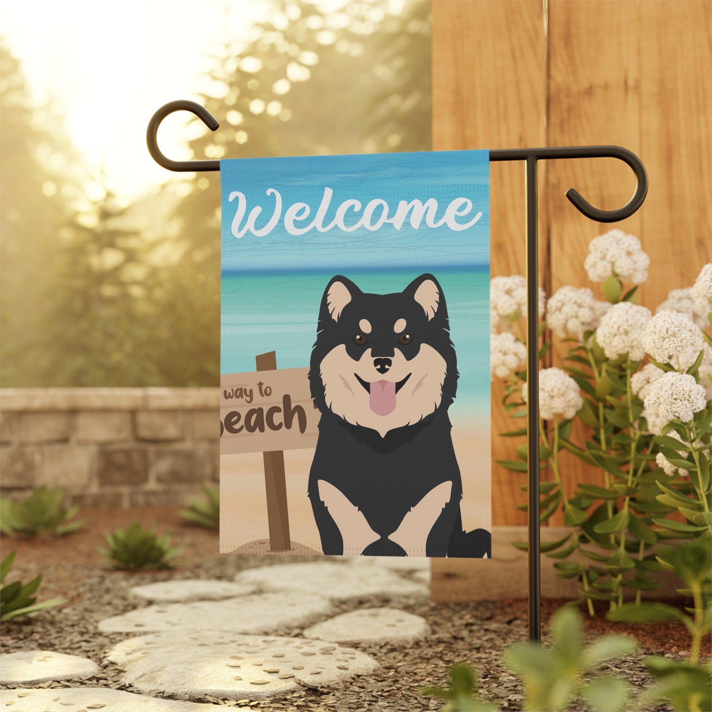 Finnish Lapphund Dog Garden Flag