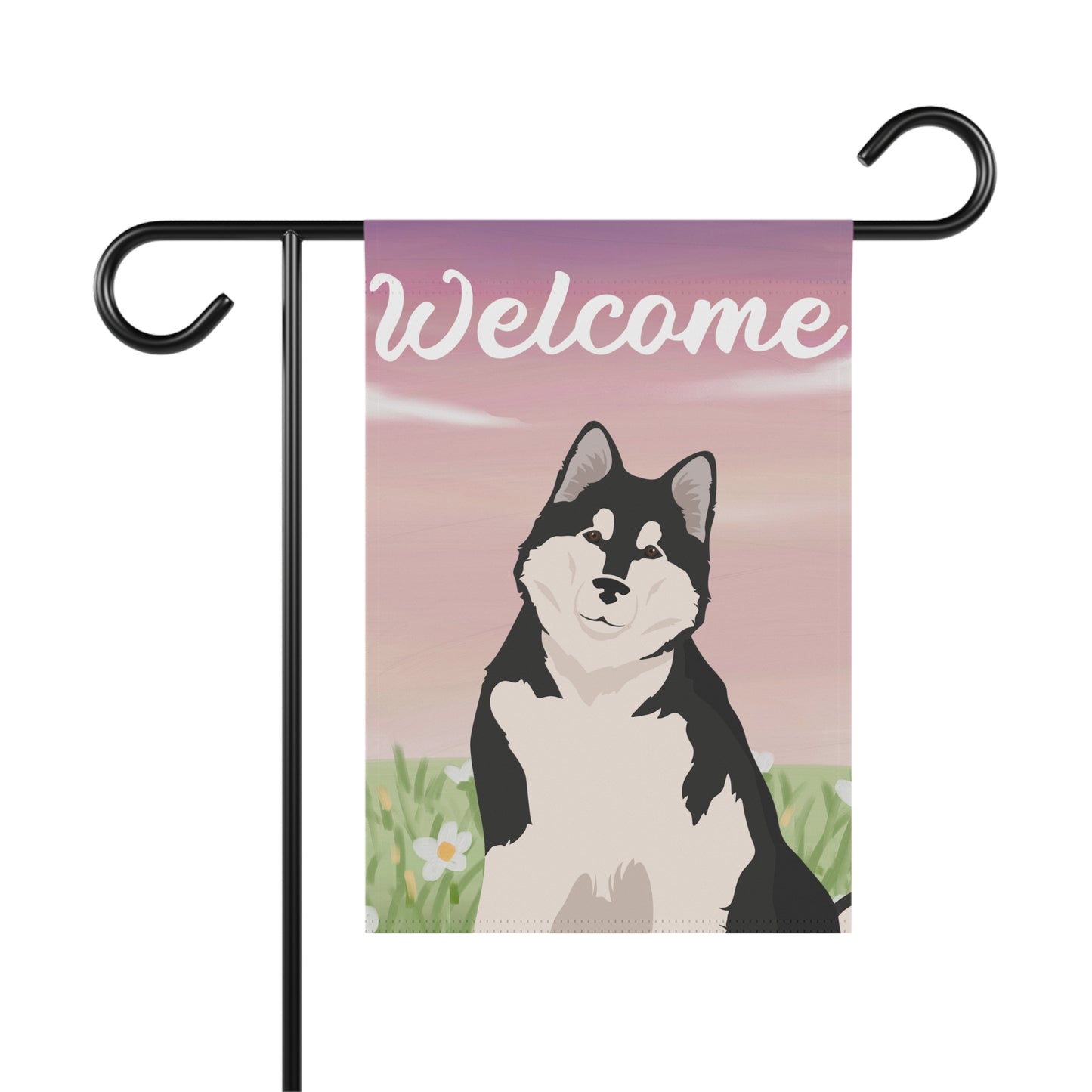 Alaska Malamute Dog Welcome Garden Flag