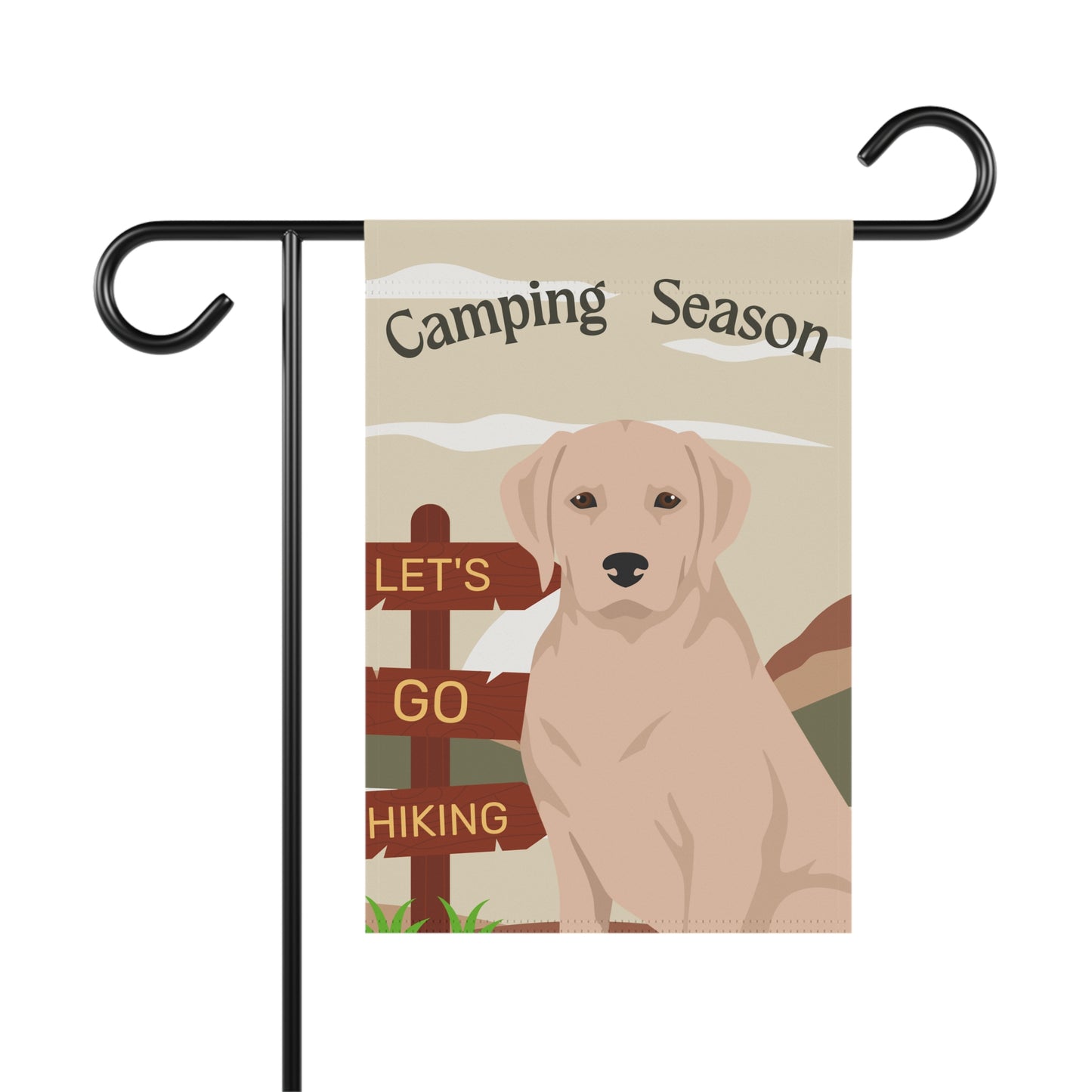 Labrador Retriever Dog Camping Garden Flag