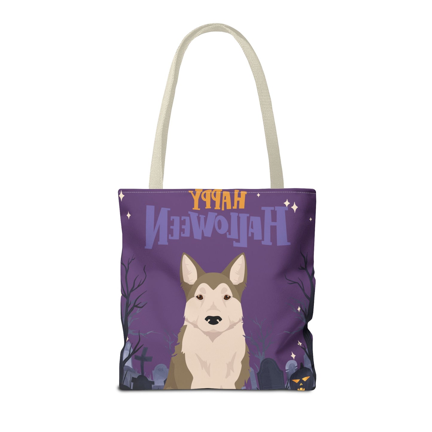 West Siberian Laika Dog Happy Halloween Tote Bag 16x16