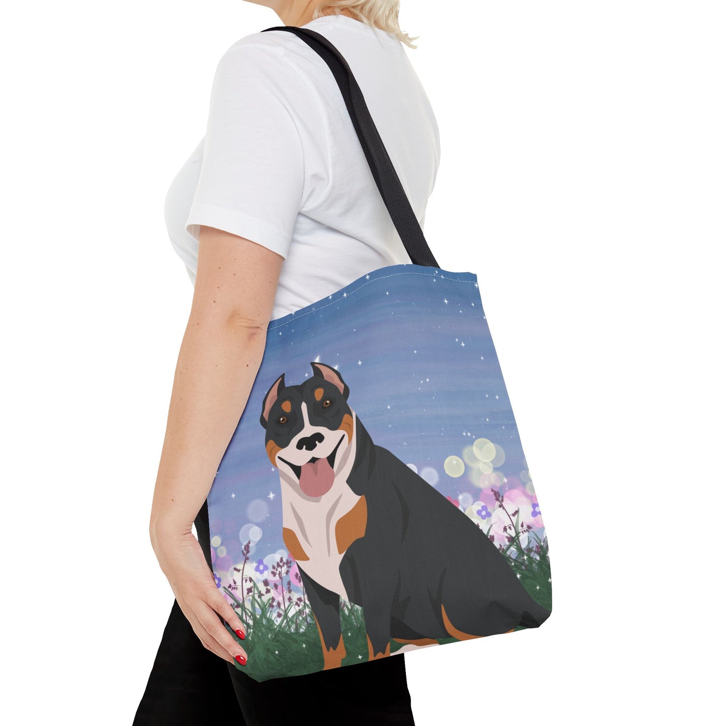 Pit Bull Dog Tote Bag 16x16