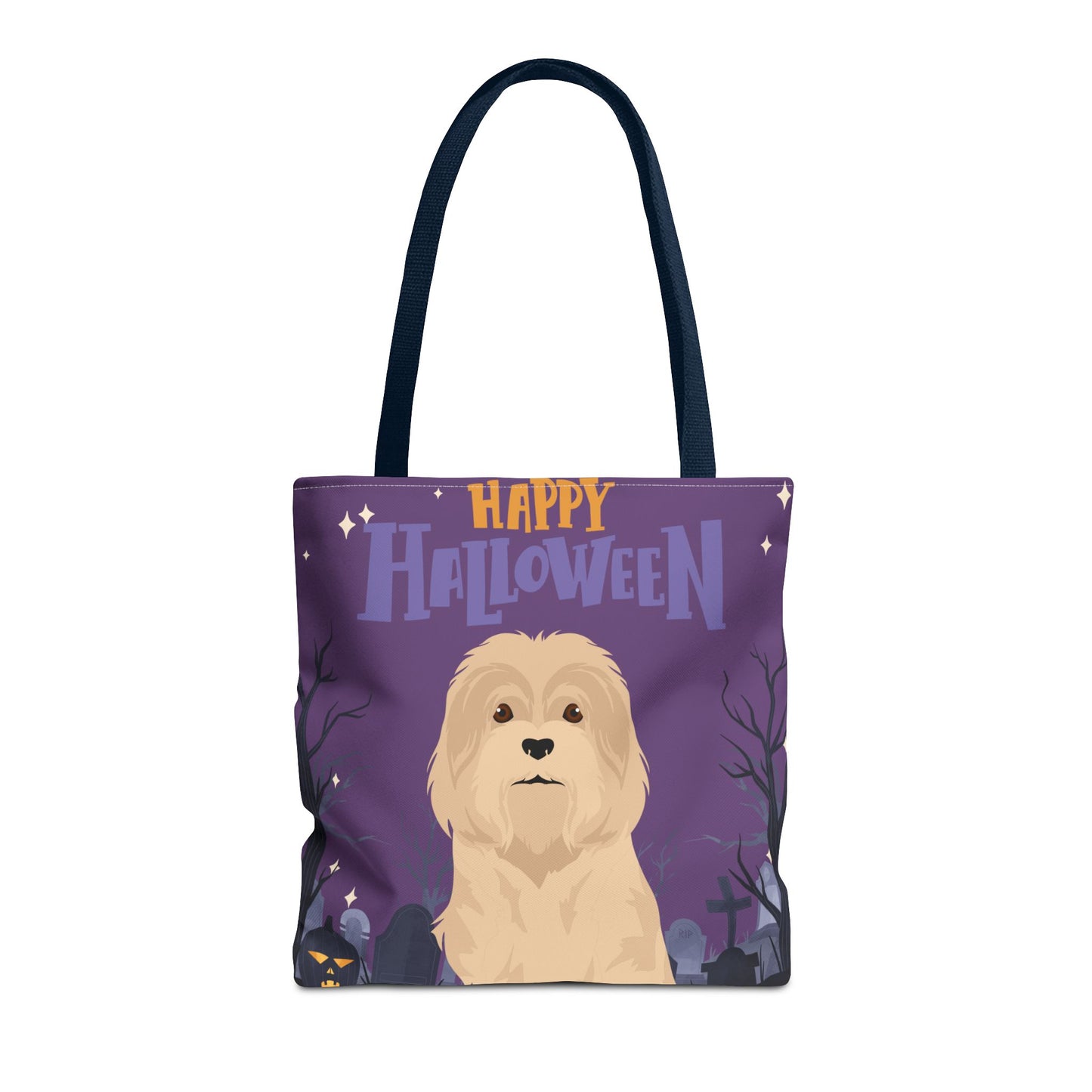 Lowchen Dog Happy Halloween Tote Bag 16x16
