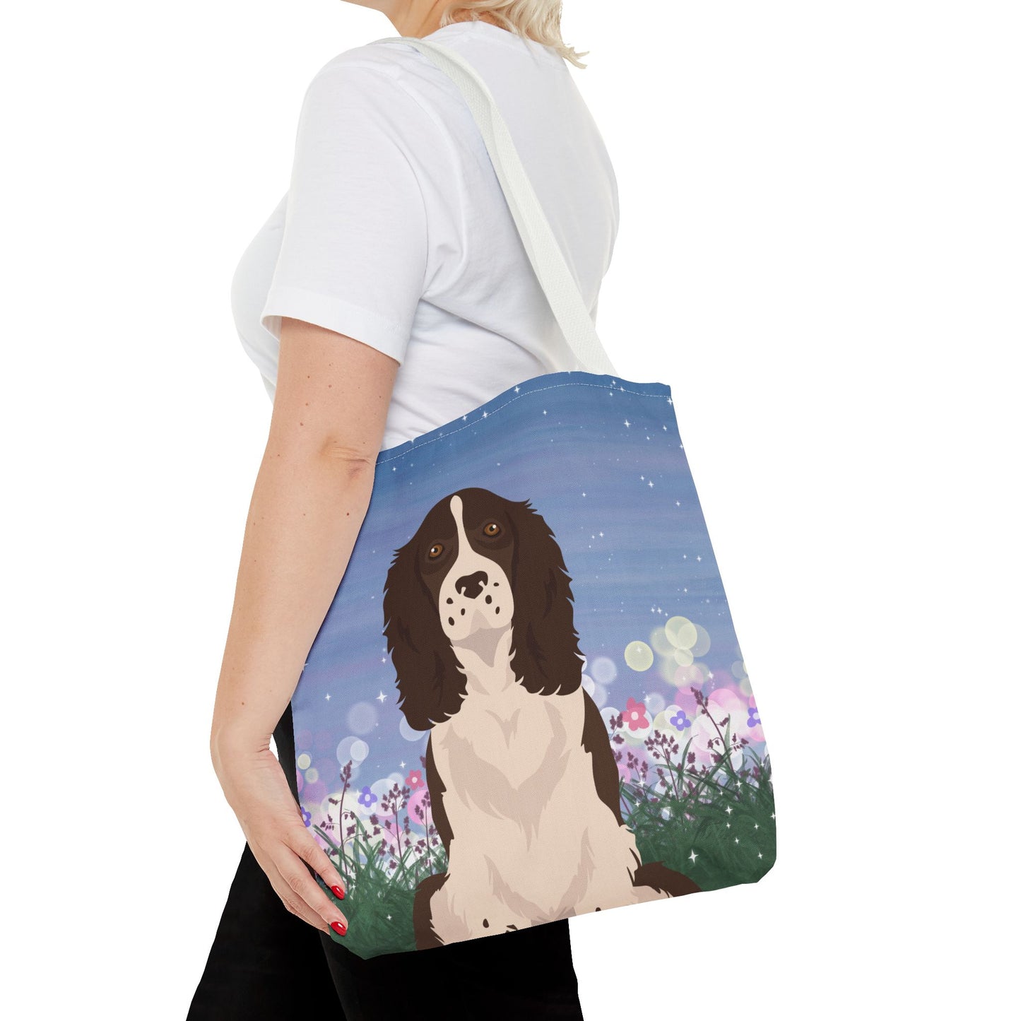 Springer Speniel Dog Tote Bag 16x16