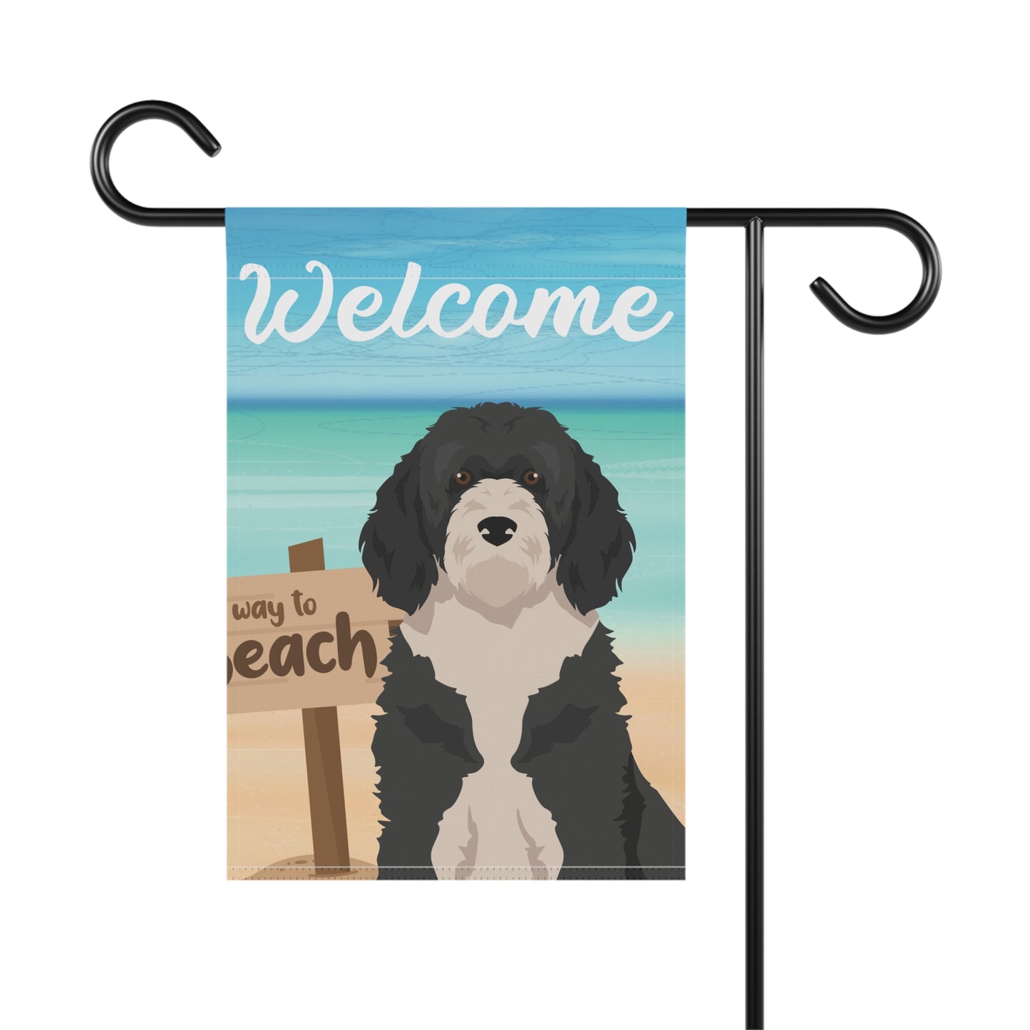 Portuguese Water Dog Dog Garden Flag