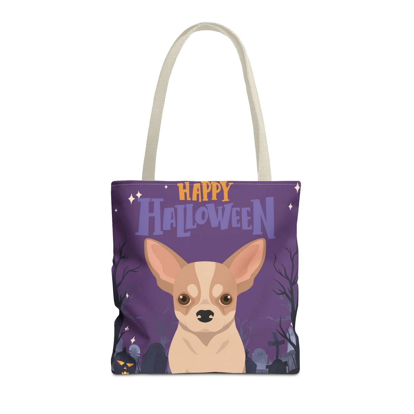Chihuahua Dog Happy Halloween Tote Bag 16x16