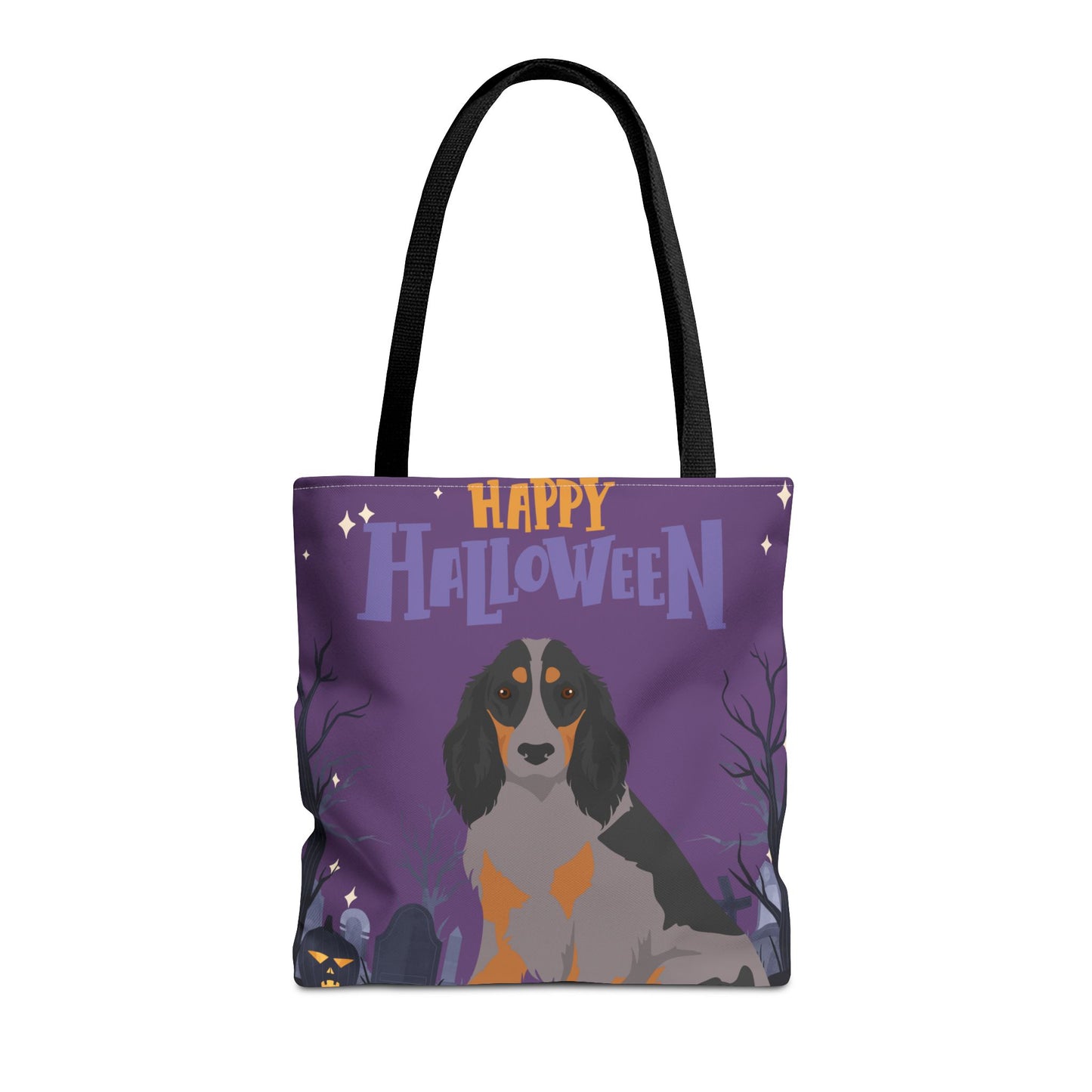 Picardy Spaniel Dog Happy Halloween Tote Bag 16x16