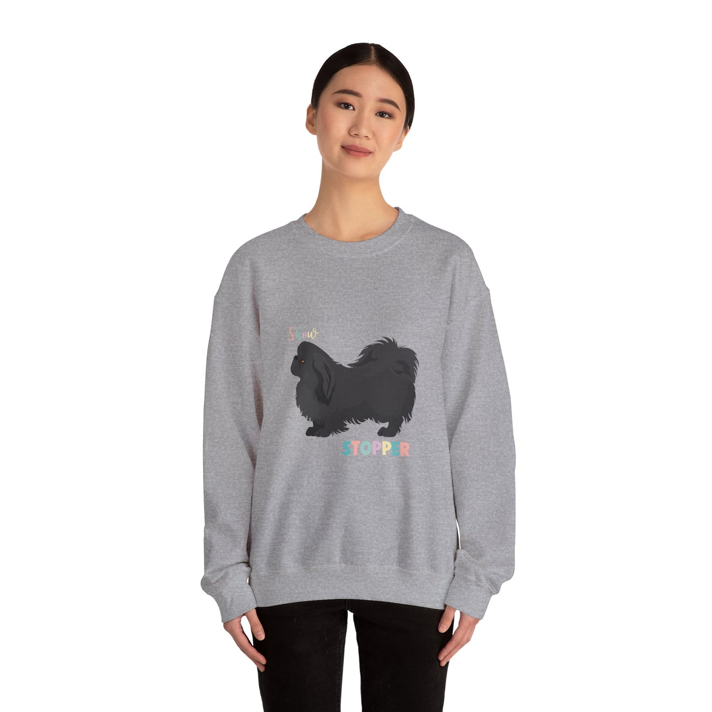 Pekingese Dog Unisex Heavy Blend Crewneck Sweatshirt