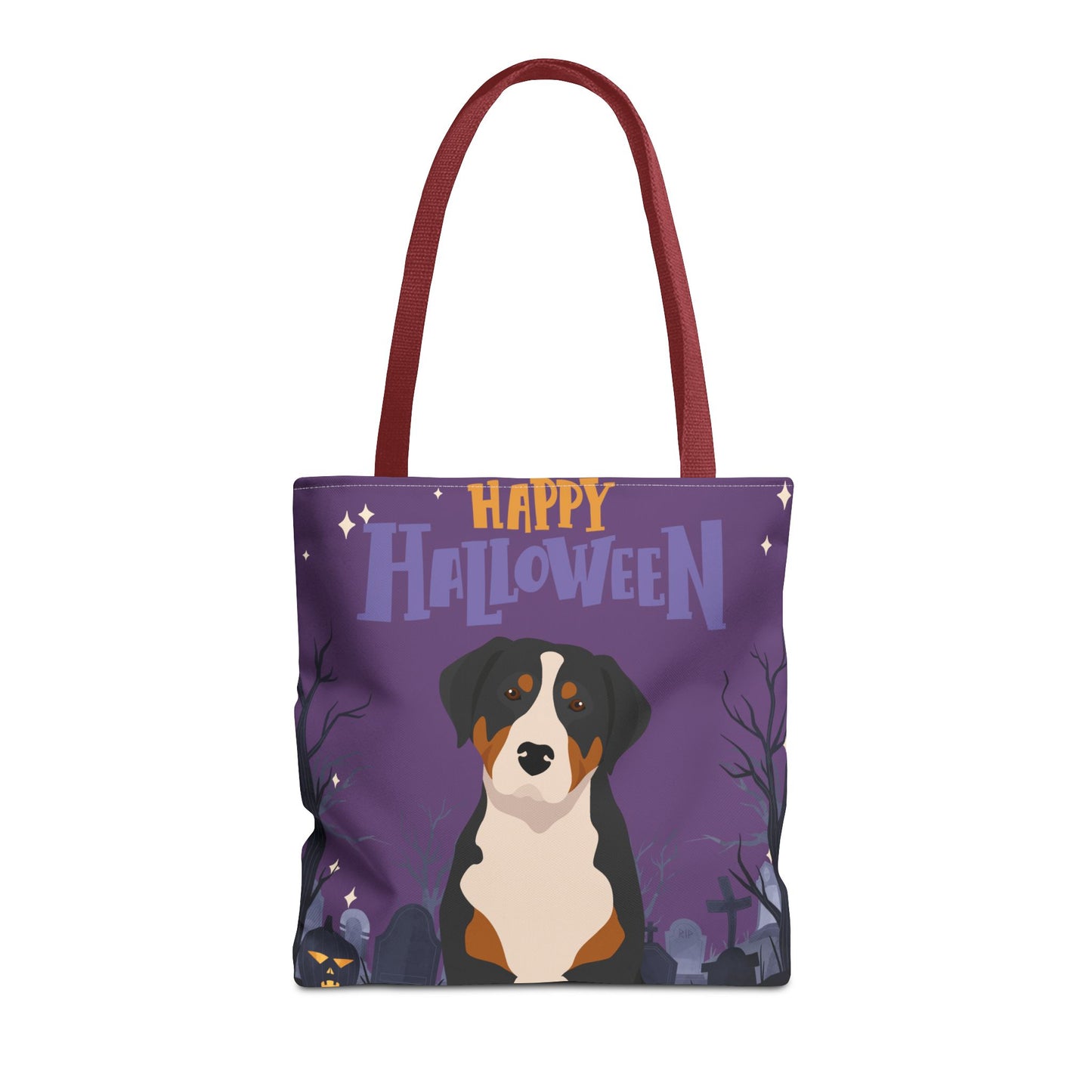 Greater Swiss Mountain Dog Dog Happy Halloween Tote Bag 16x16