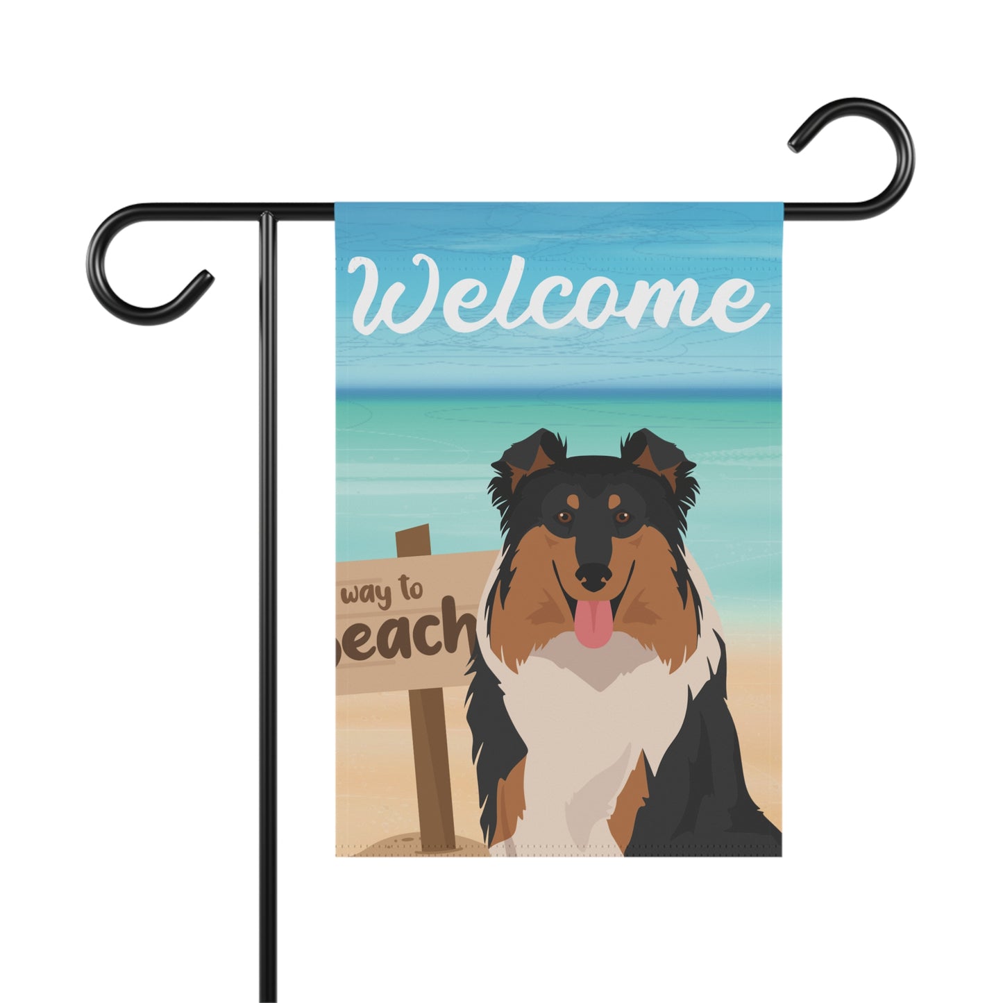 Collie Dog Garden Flag