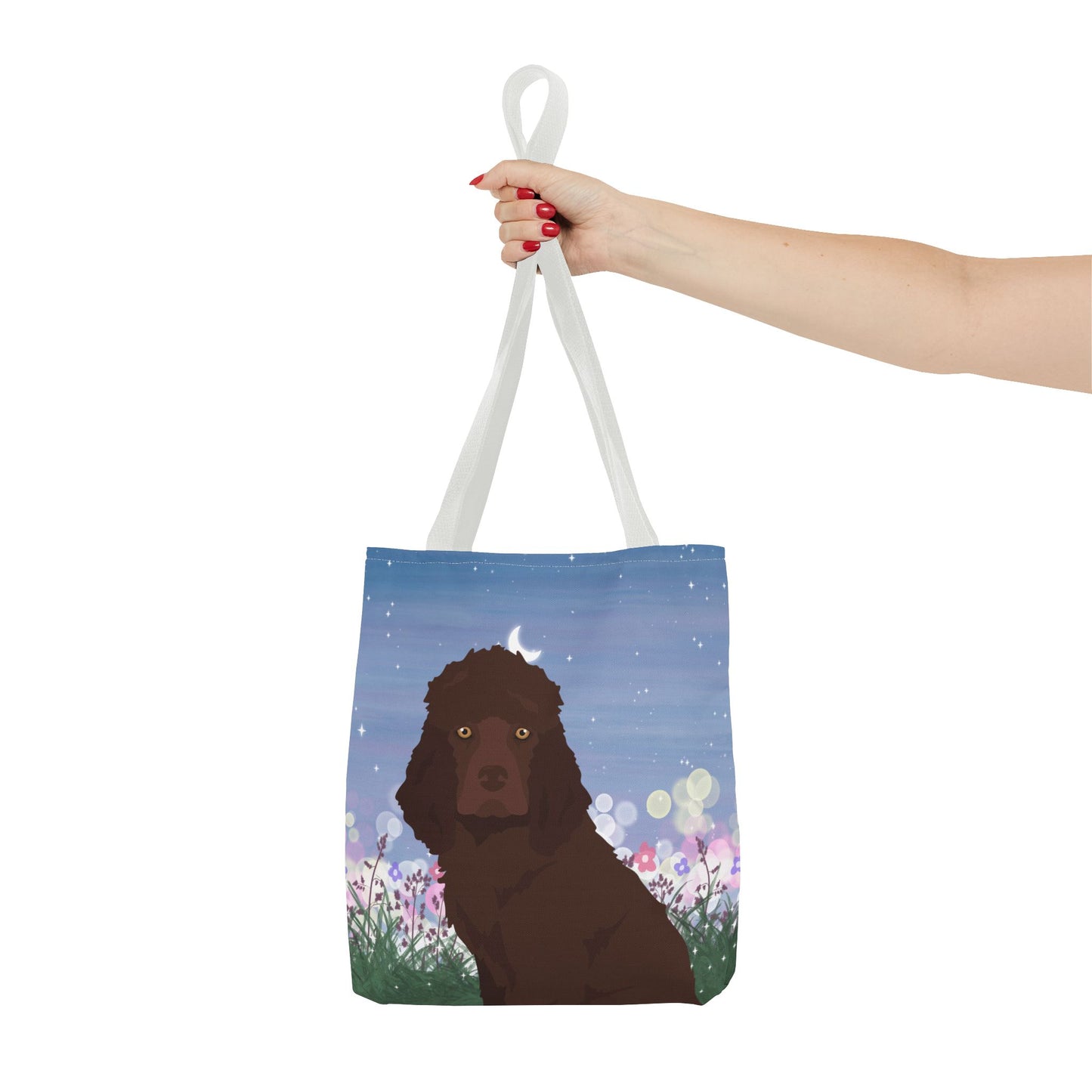 Irish Water Spaniel Dog Tote Bag 13x13