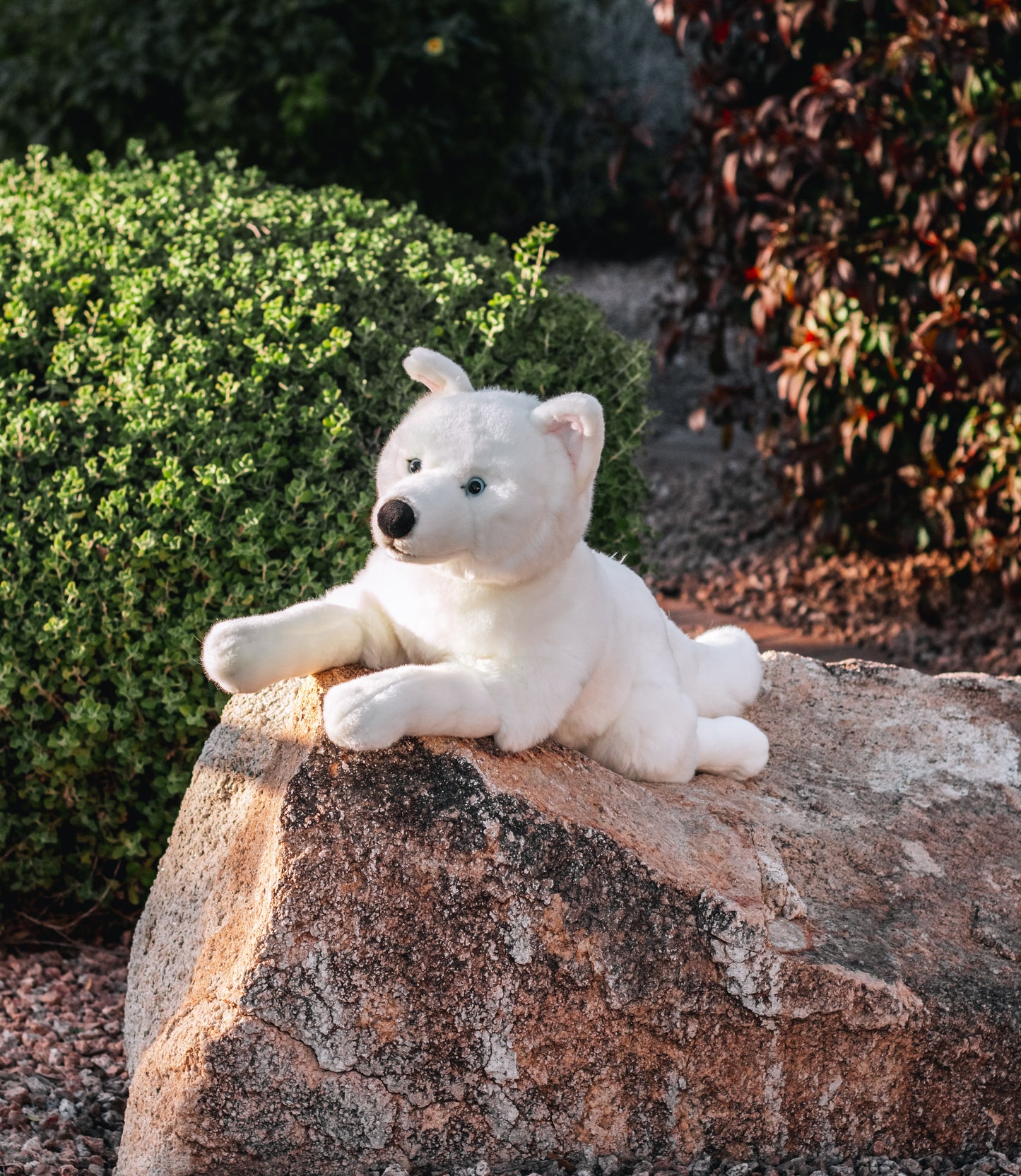 Aspyn the White Husky Dog Plush 22in