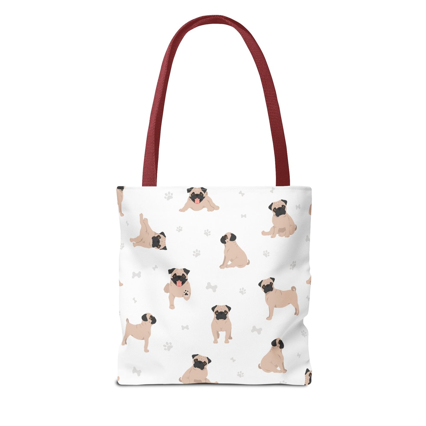 Pug Dog Tote Bag, Dog Mom Gift