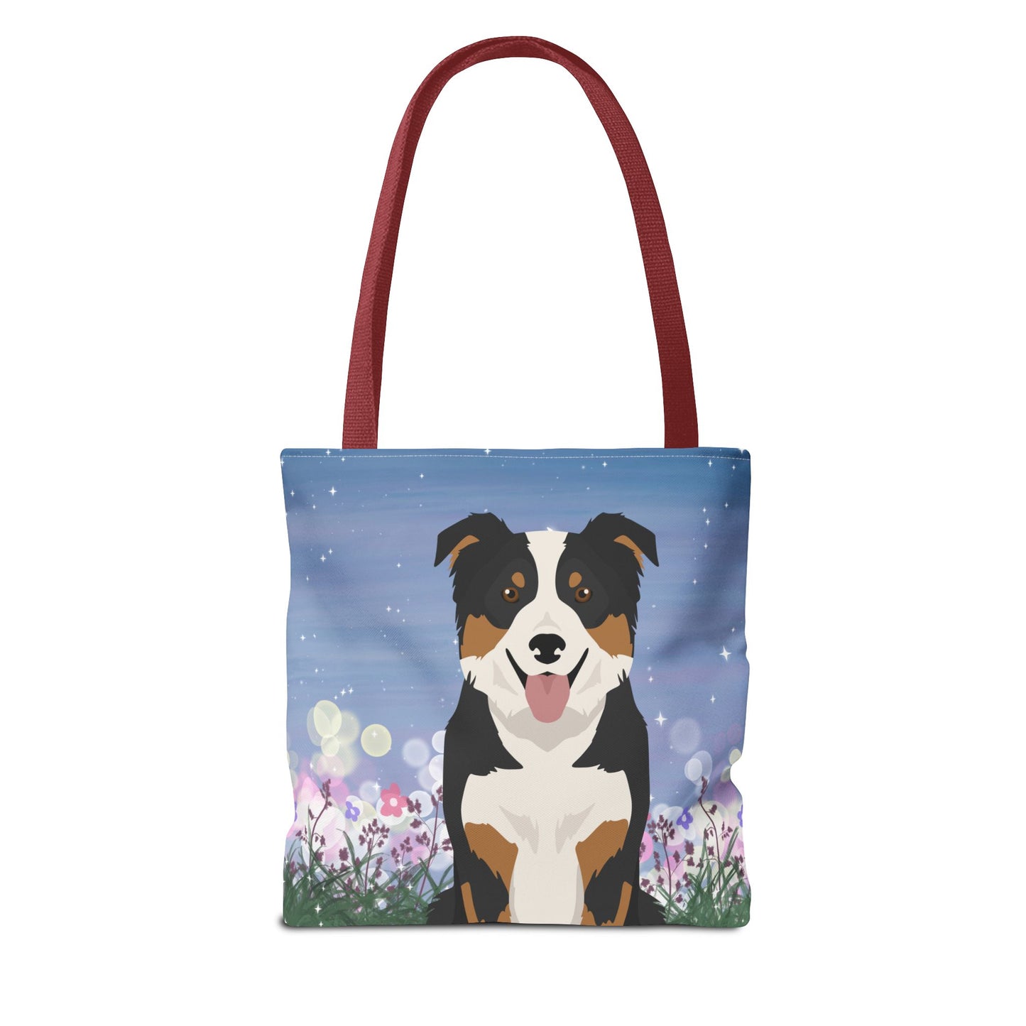 Border Collie Dog Tote Bag 13x13