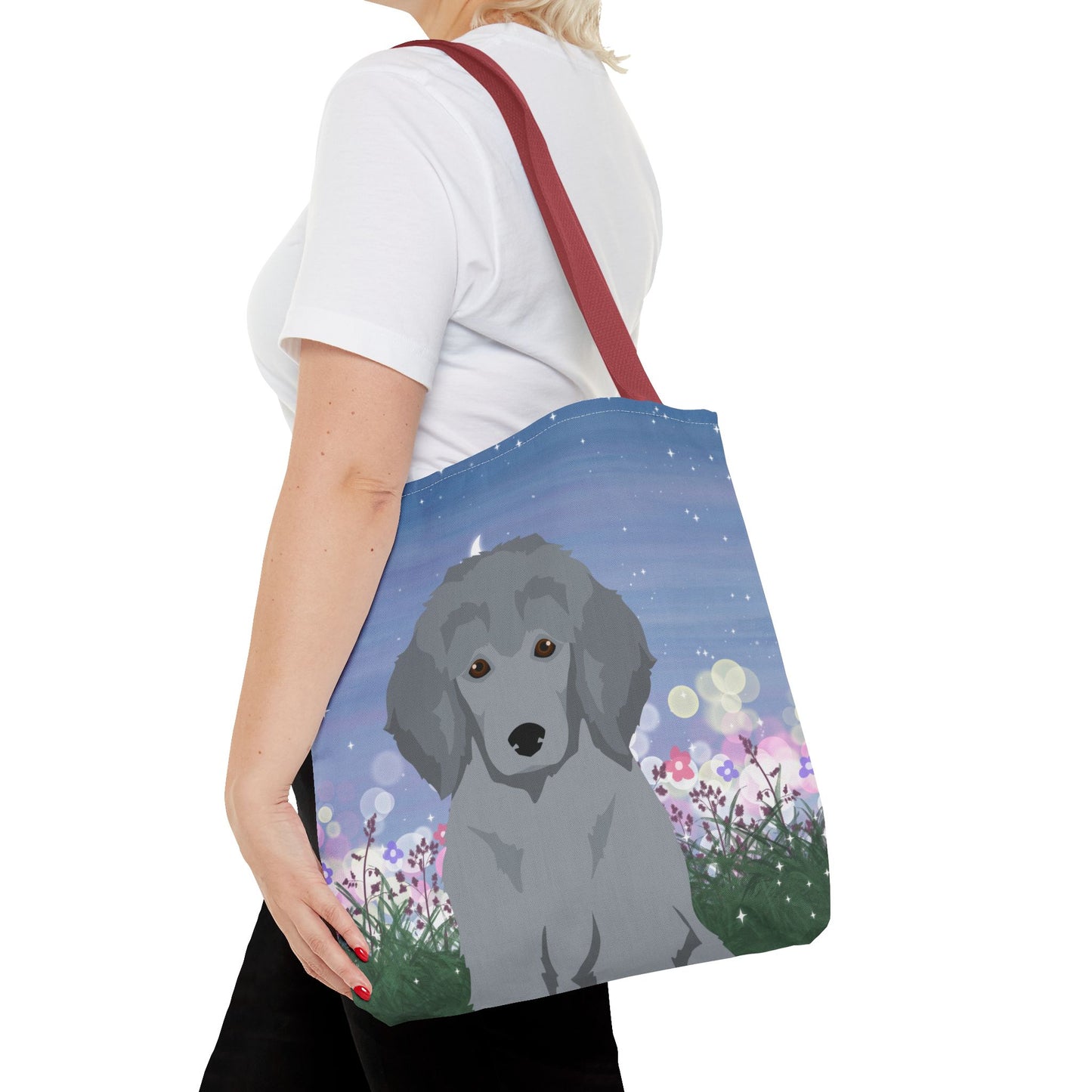 Poodle Dog Tote Bag 16x16