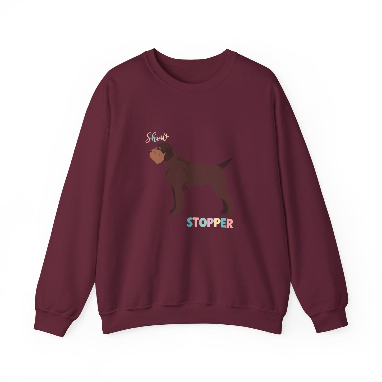 Wirehaired Pointer Griffon Dog Unisex Heavy Blend Crewneck Sweatshirt