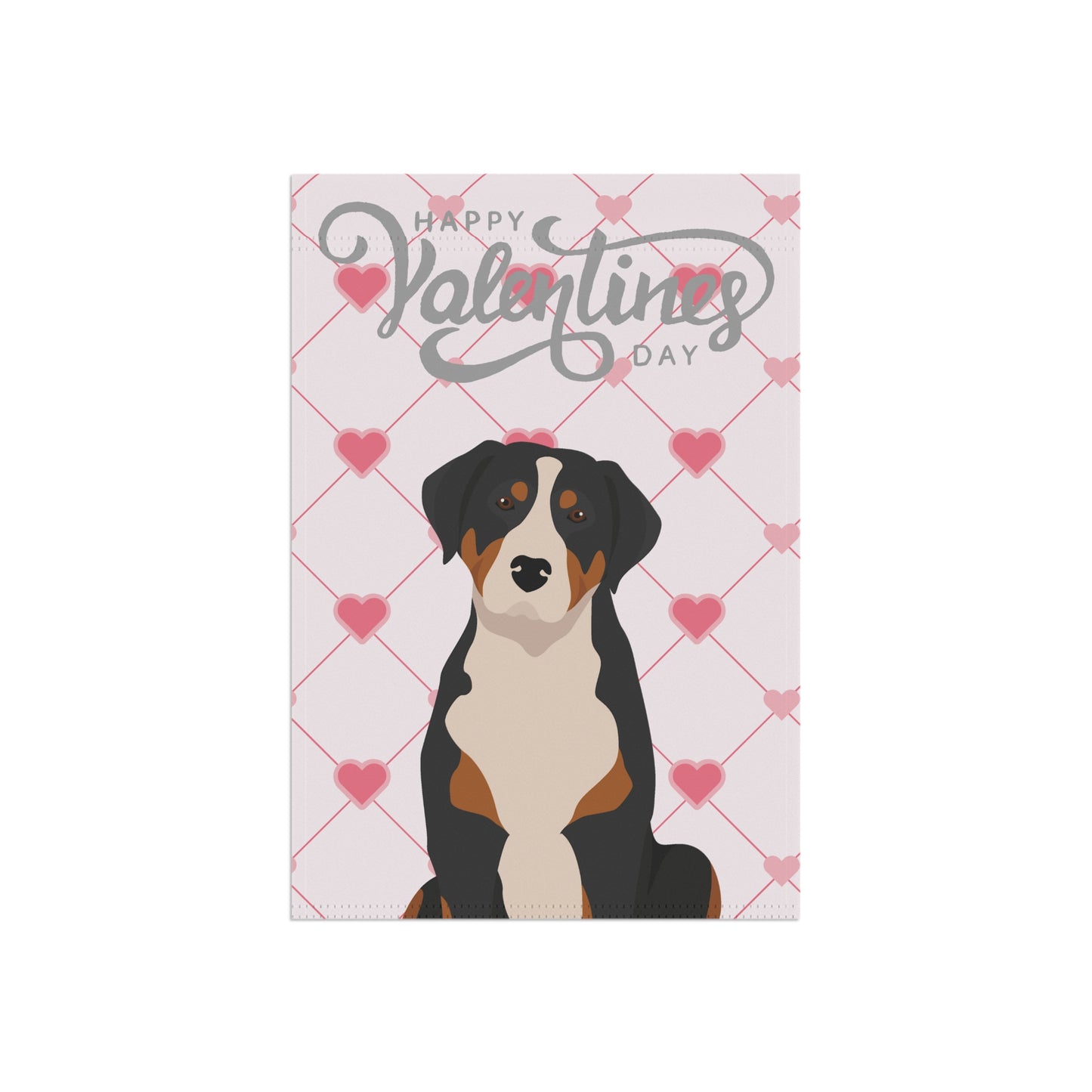 Greater Swiss Mountain Dog Dog Valentines Day Garden Flag