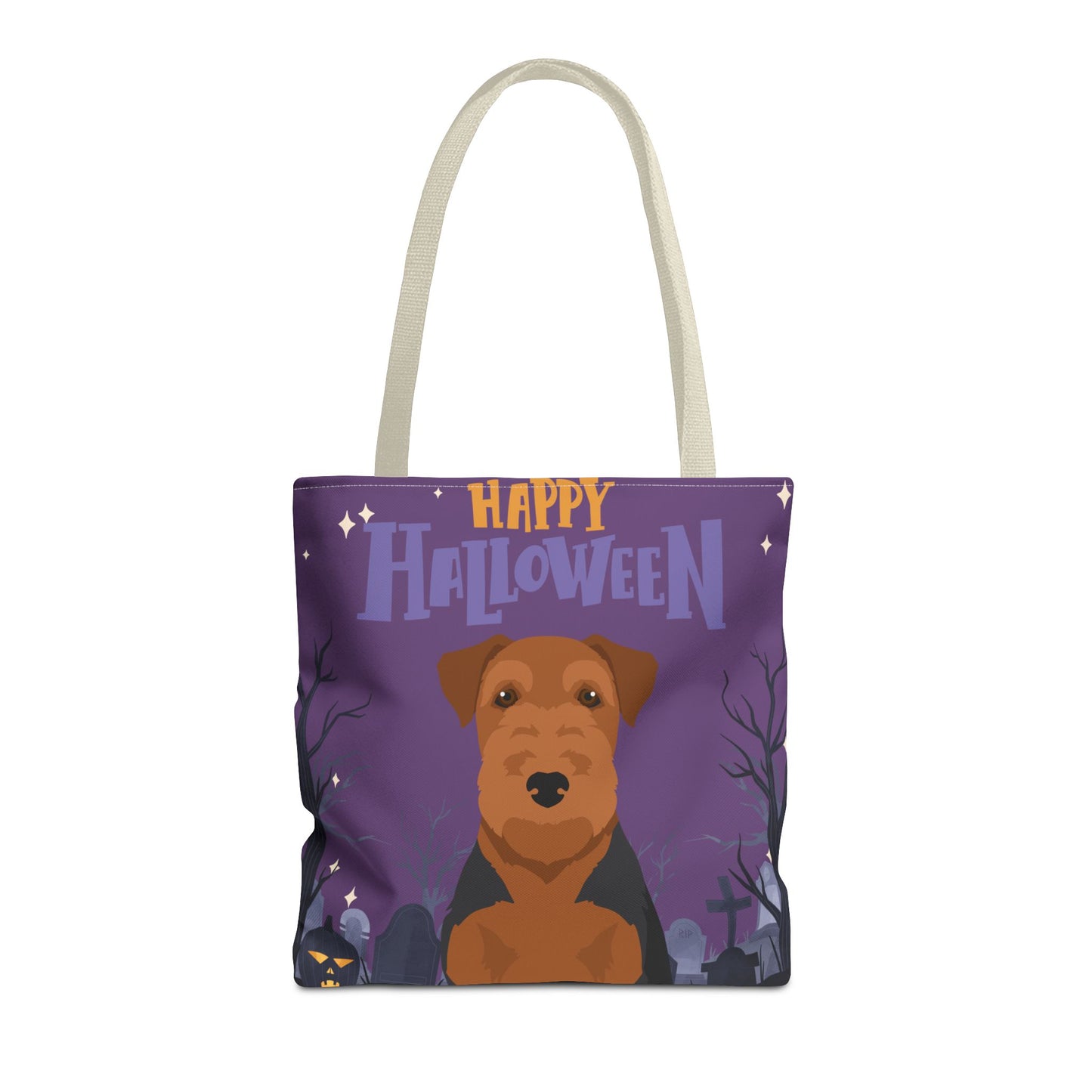Welsh Terrier Dog Happy Halloween Tote Bag 16x16