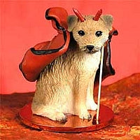 Border Terrier Dog Devil Figurine