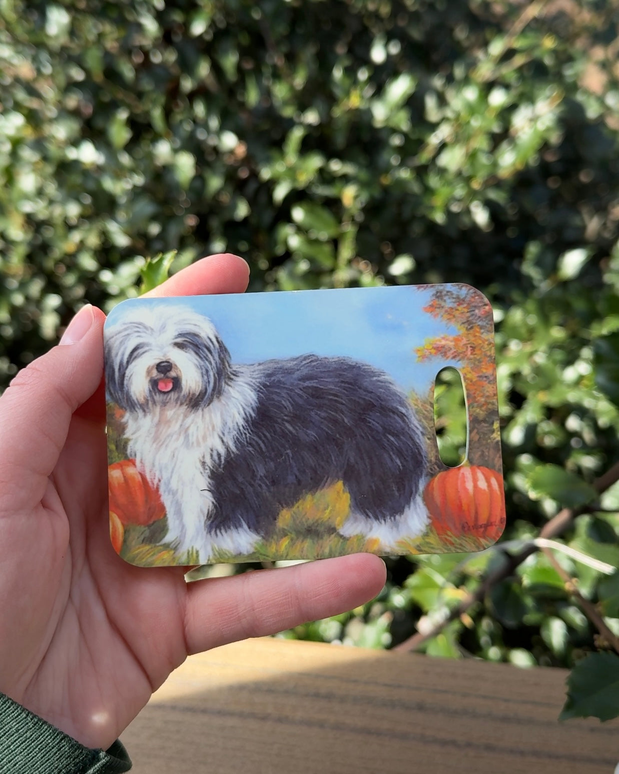 Old English Sheepdog Dog Luggage Tag