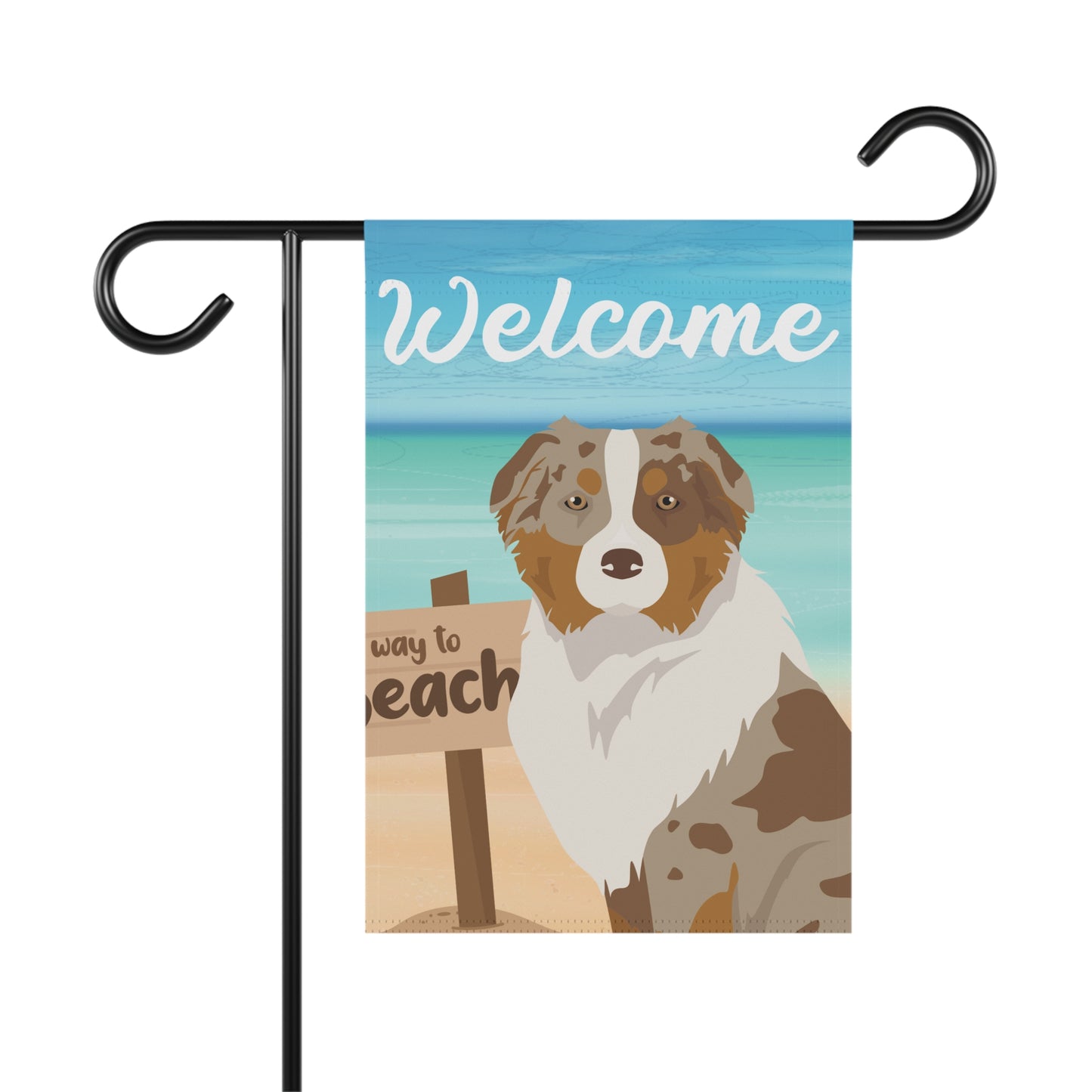 Australian Shepherd Dog Garden Flag