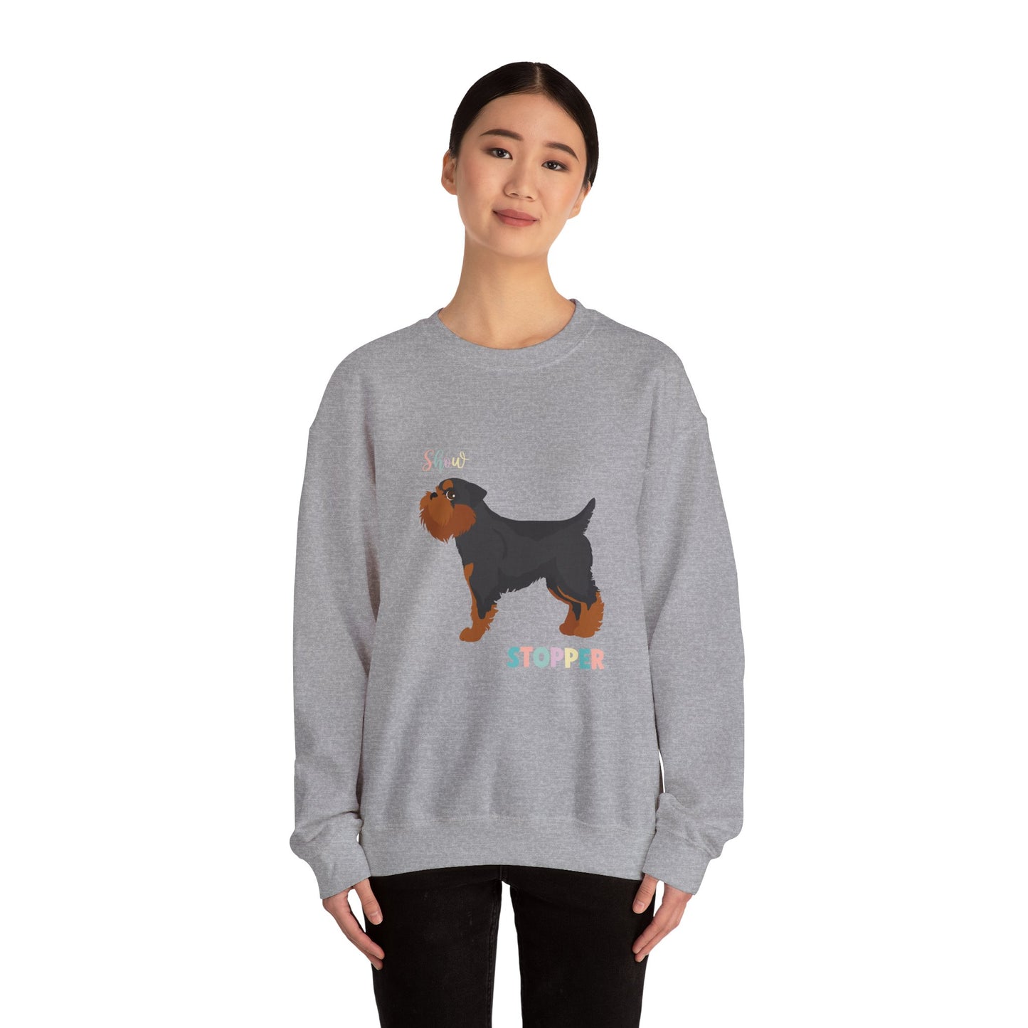 Brussels Griffion Dog Unisex Heavy Blend Crewneck Sweatshirt