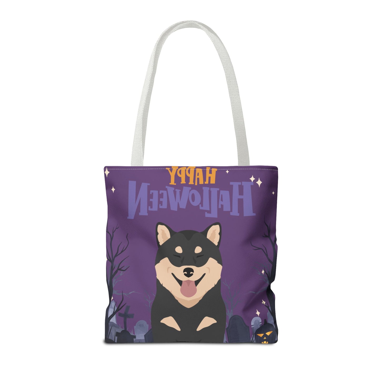 Shiba Inu Dog Happy Halloween Tote Bag 16x16