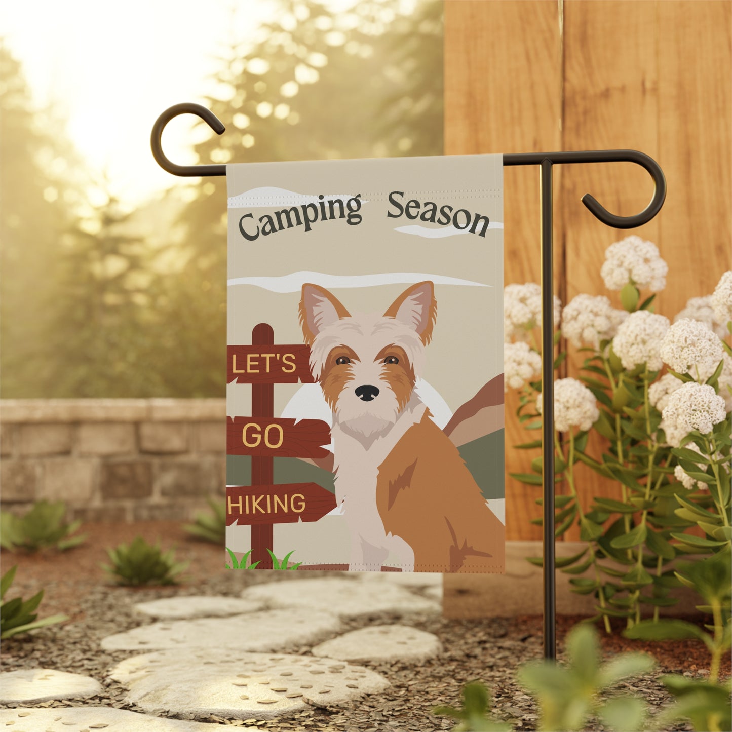 Portuguese Podengo Dog Camping Garden Flag