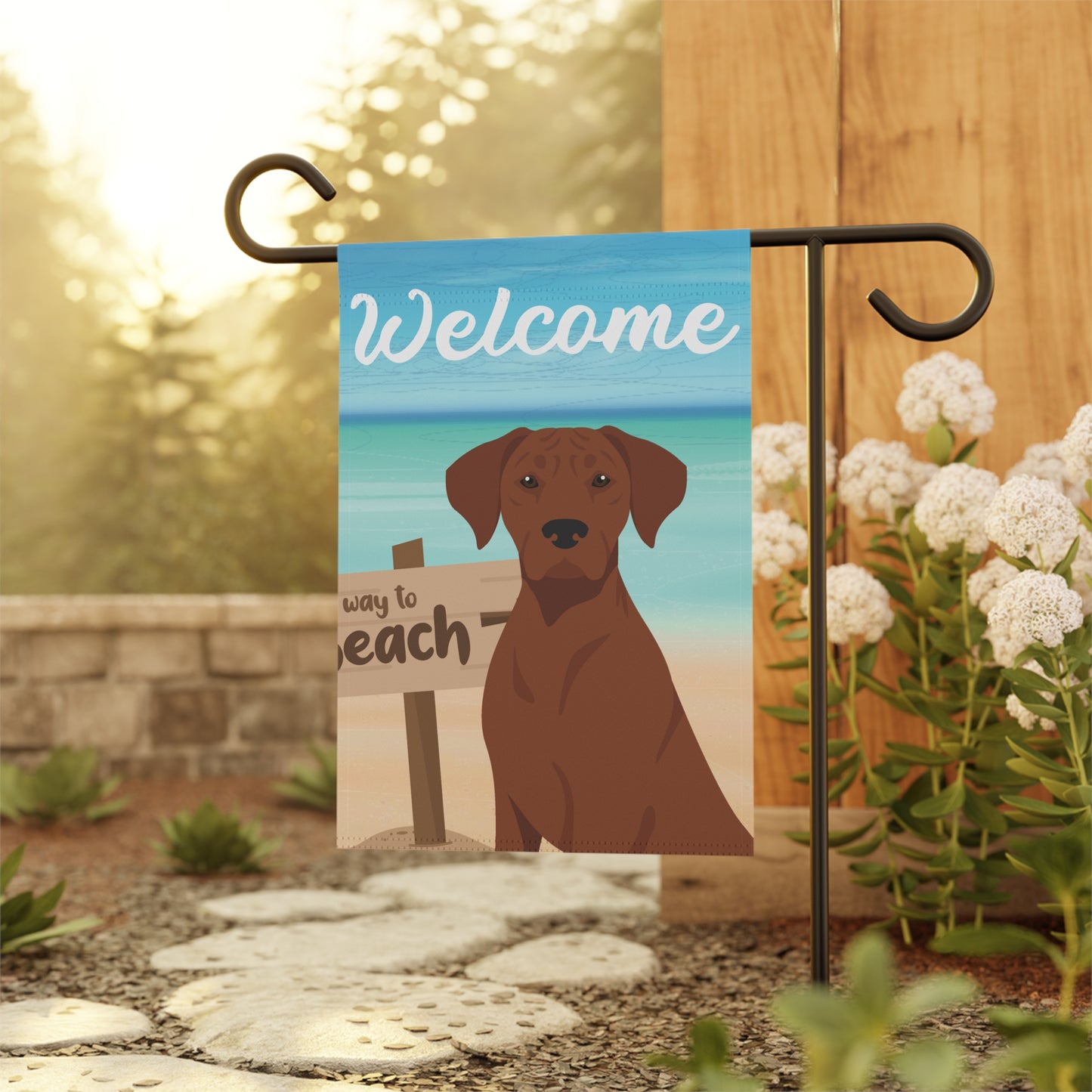 Rhodesian Ridgeback Dog Garden Flag