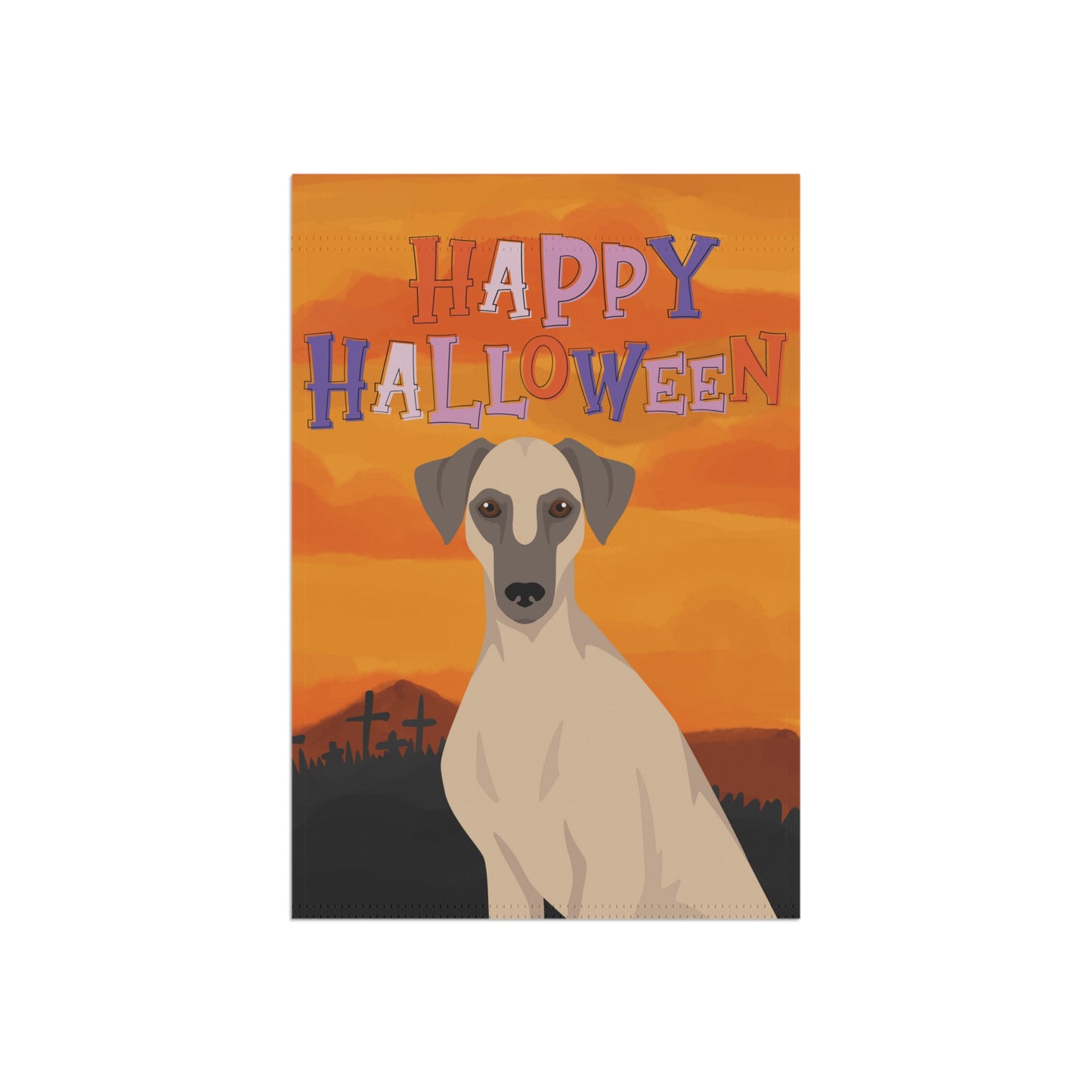 Sloughi Dog Halloween Garden Flag