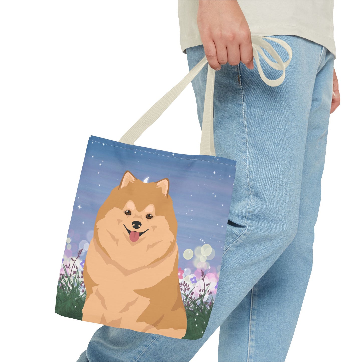 Pomeranian Dog Tote Bag 13x13