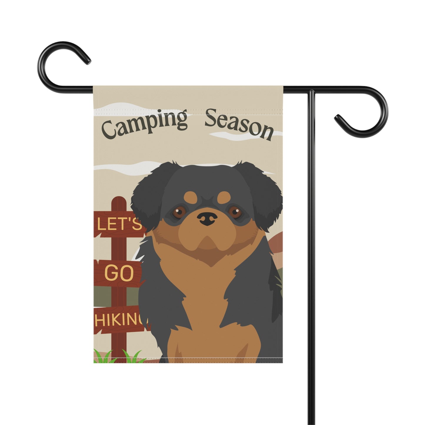 Tibetan Spaniel Dog Camping Garden Flag