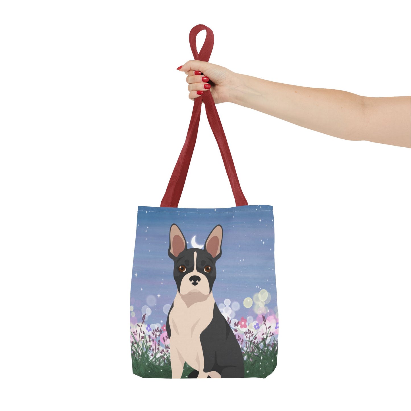 Boston Terrier Dog Tote Bag 13x13