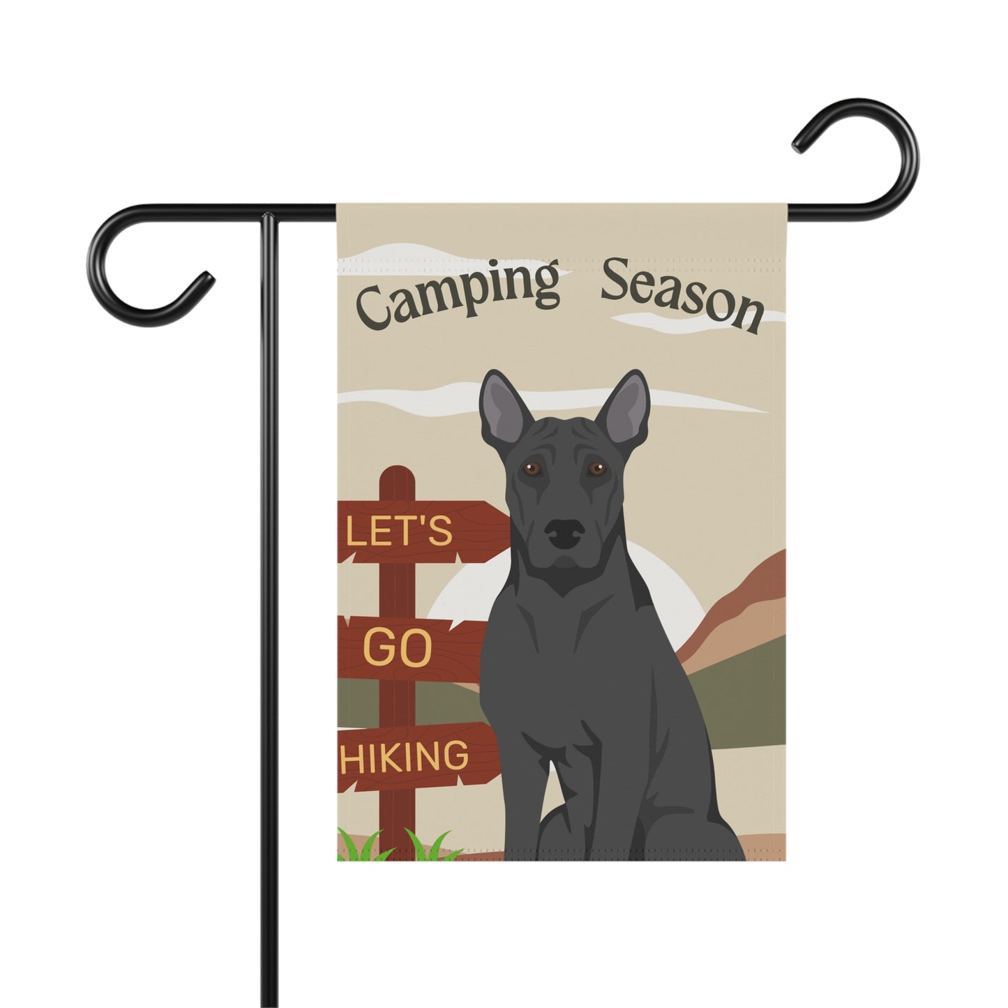 Thai Ridgeback Dog Camping Garden Flag