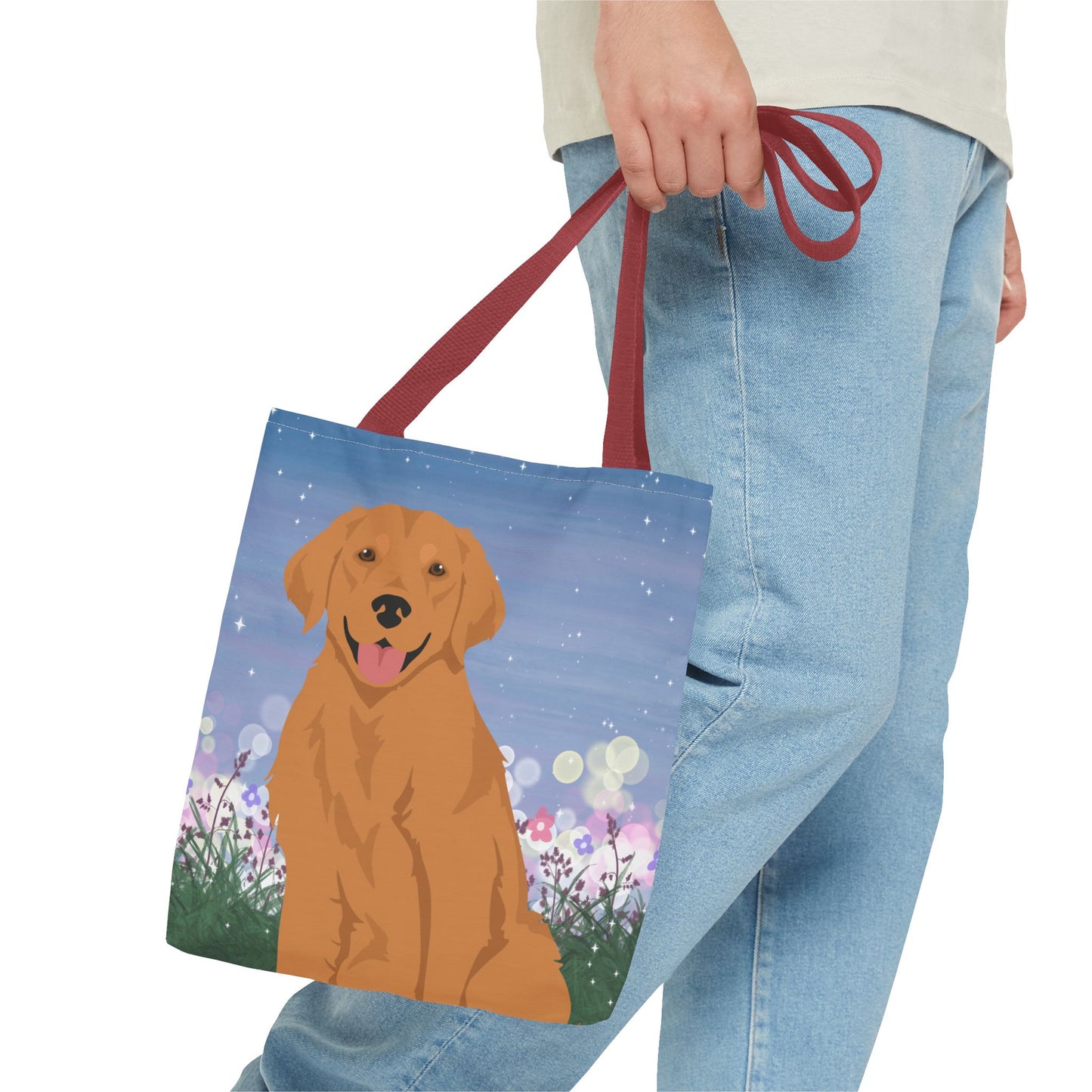 Golden Retriever Dog Tote Bag 13x13