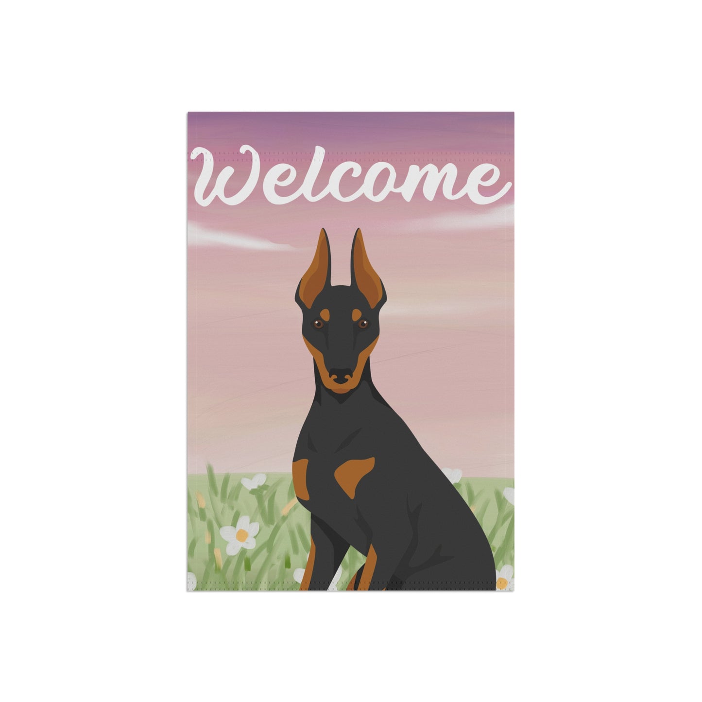 Manchester Terrier Dog Welcome Garden Flag