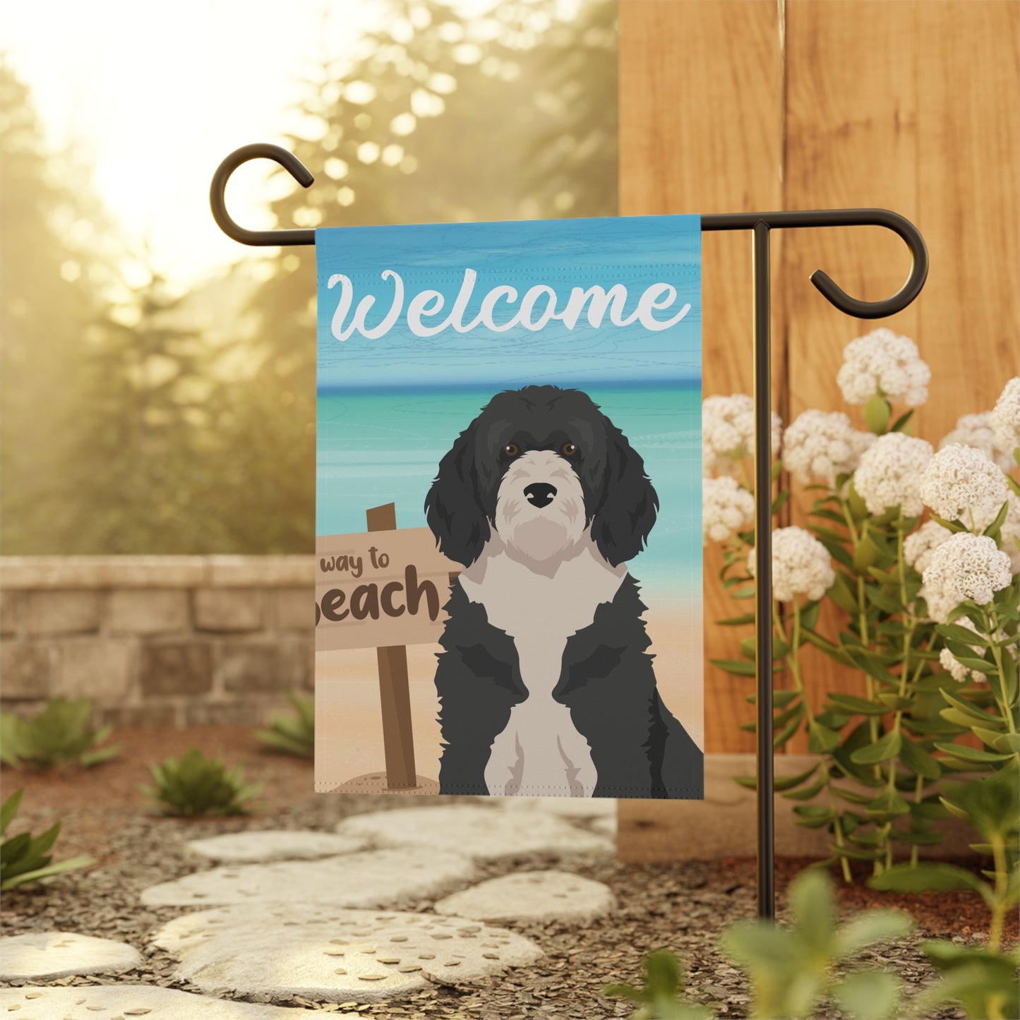 Portuguese Water Dog Dog Garden Flag