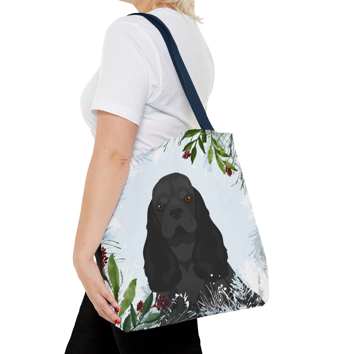 Cocker Spaniel Dog Christmas Holiday Tote Bag 16x16