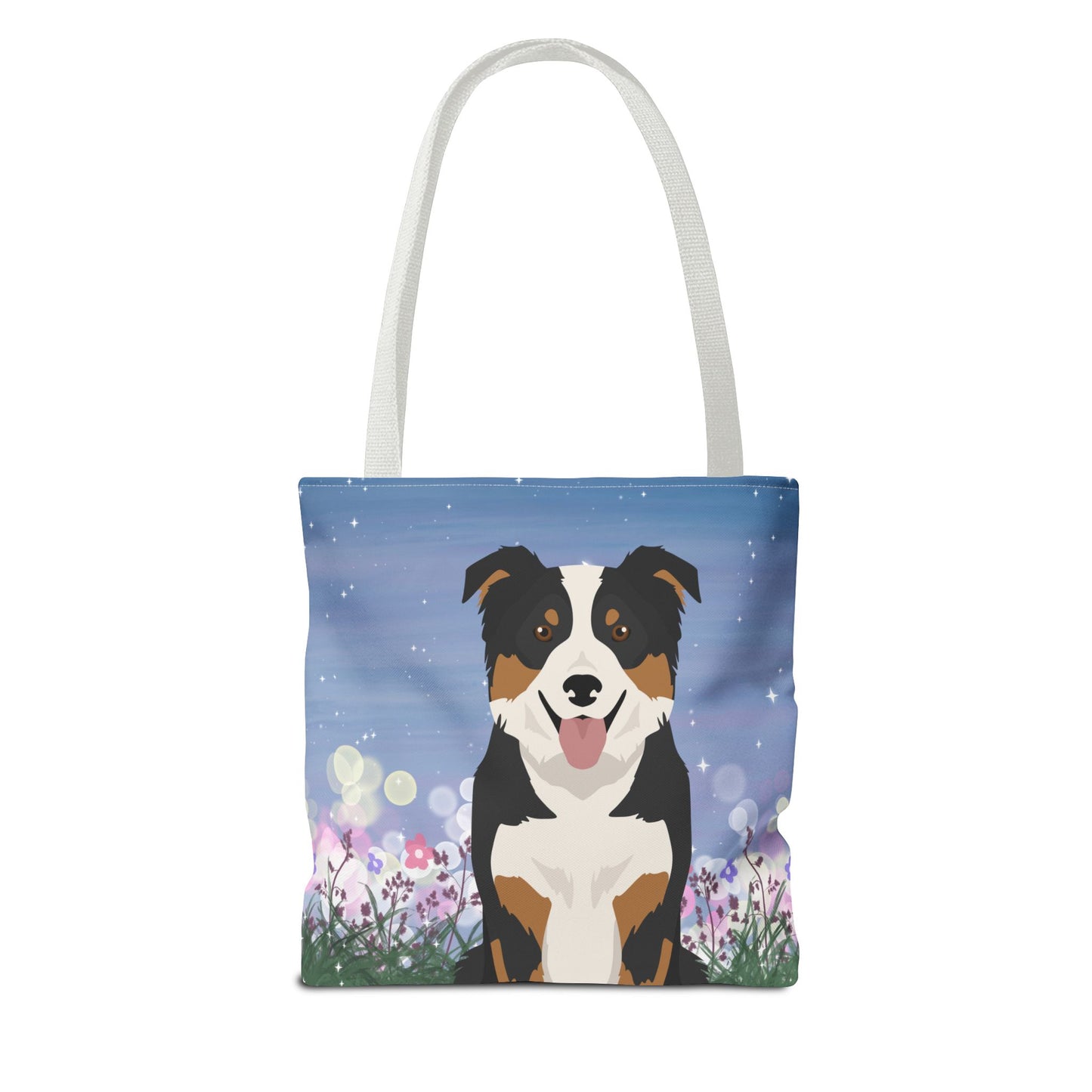 Border Collie Dog Tote Bag 13x13